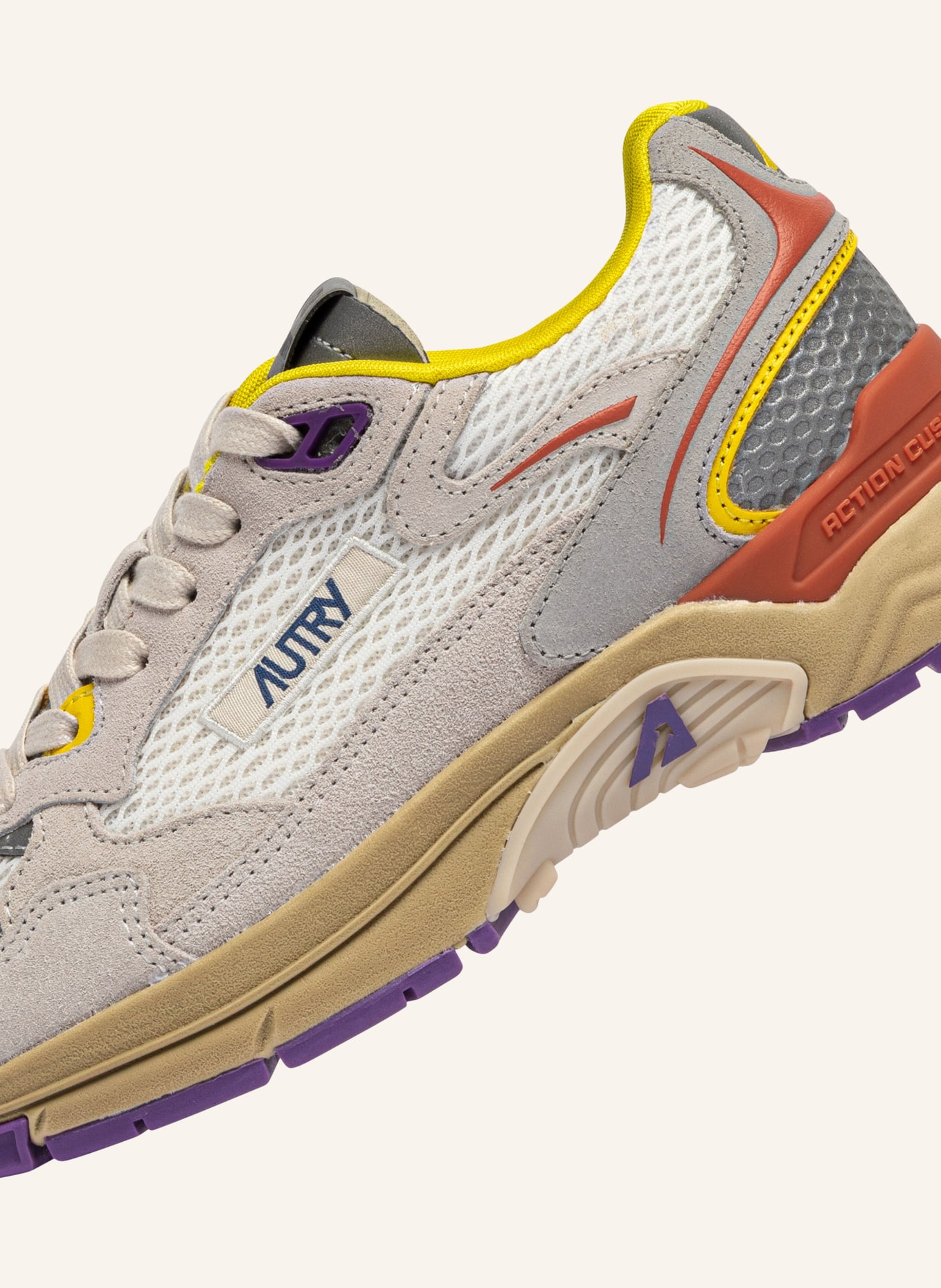 AUTRY Sneakers HYPERWAY LOW CI: CRÈME / LICHTGRIJS / GEEL