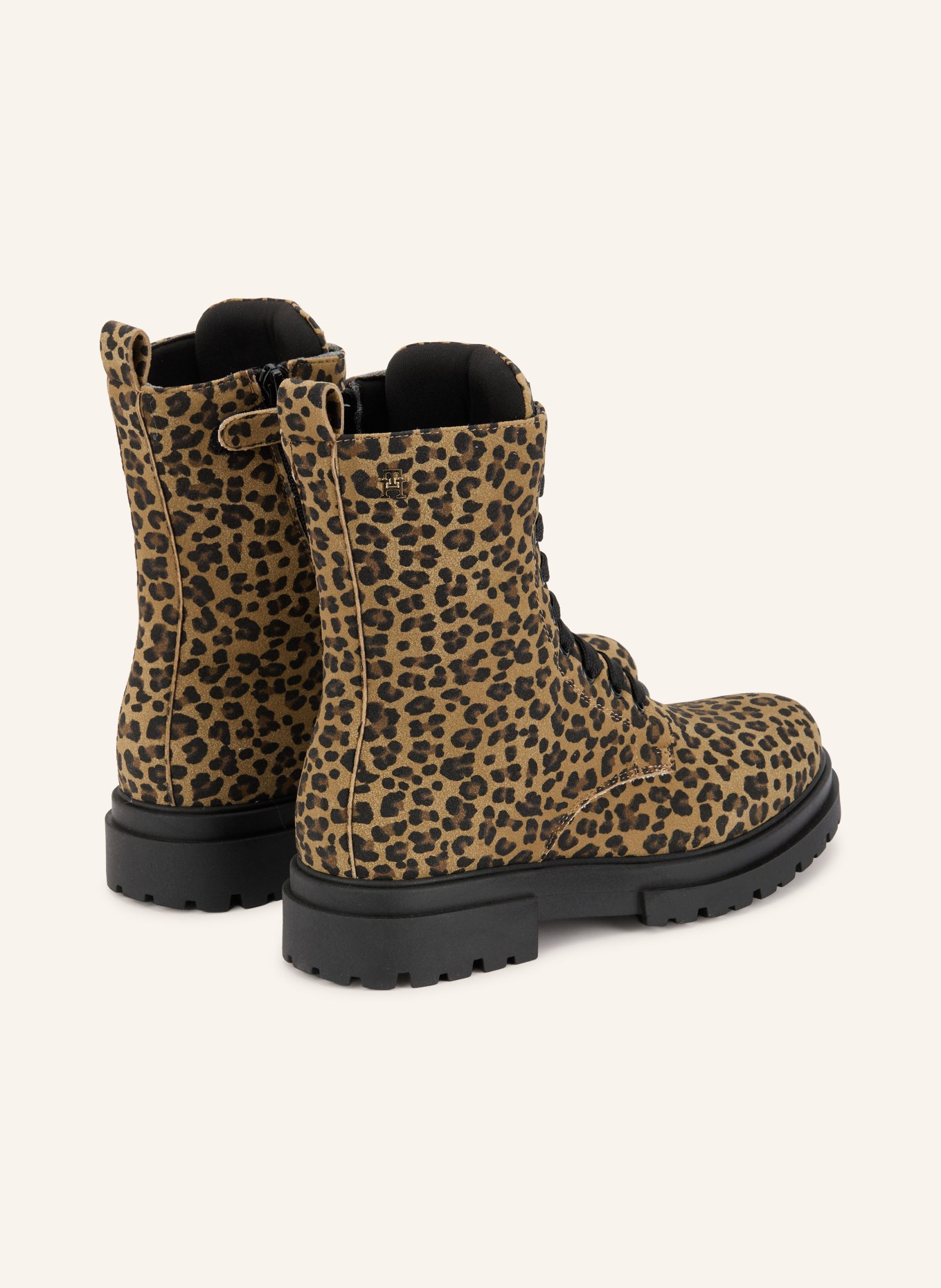 TOMMY HILFIGER Schnürboots: CAMEL / BRAUN / SCHWARZ