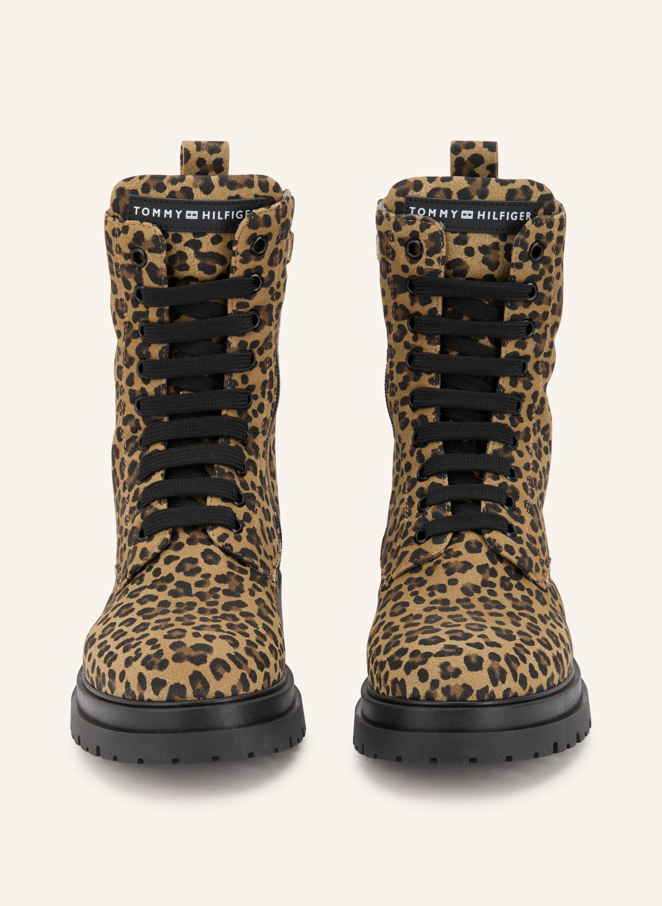 TOMMY HILFIGER Schnürboots: CAMEL / BRAUN / SCHWARZ