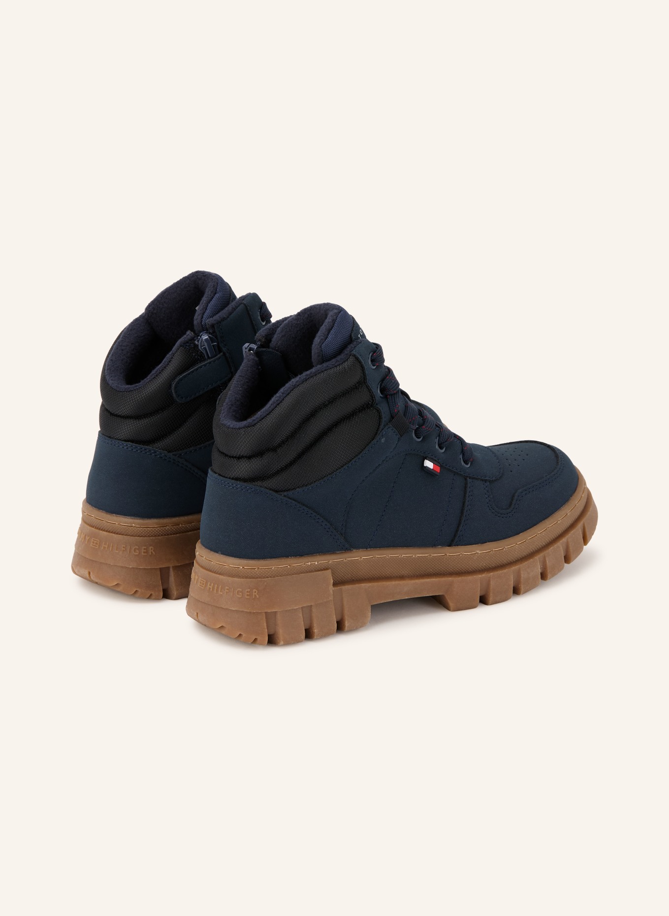 TOMMY HILFIGER Lace-up boots: DARK BLUE