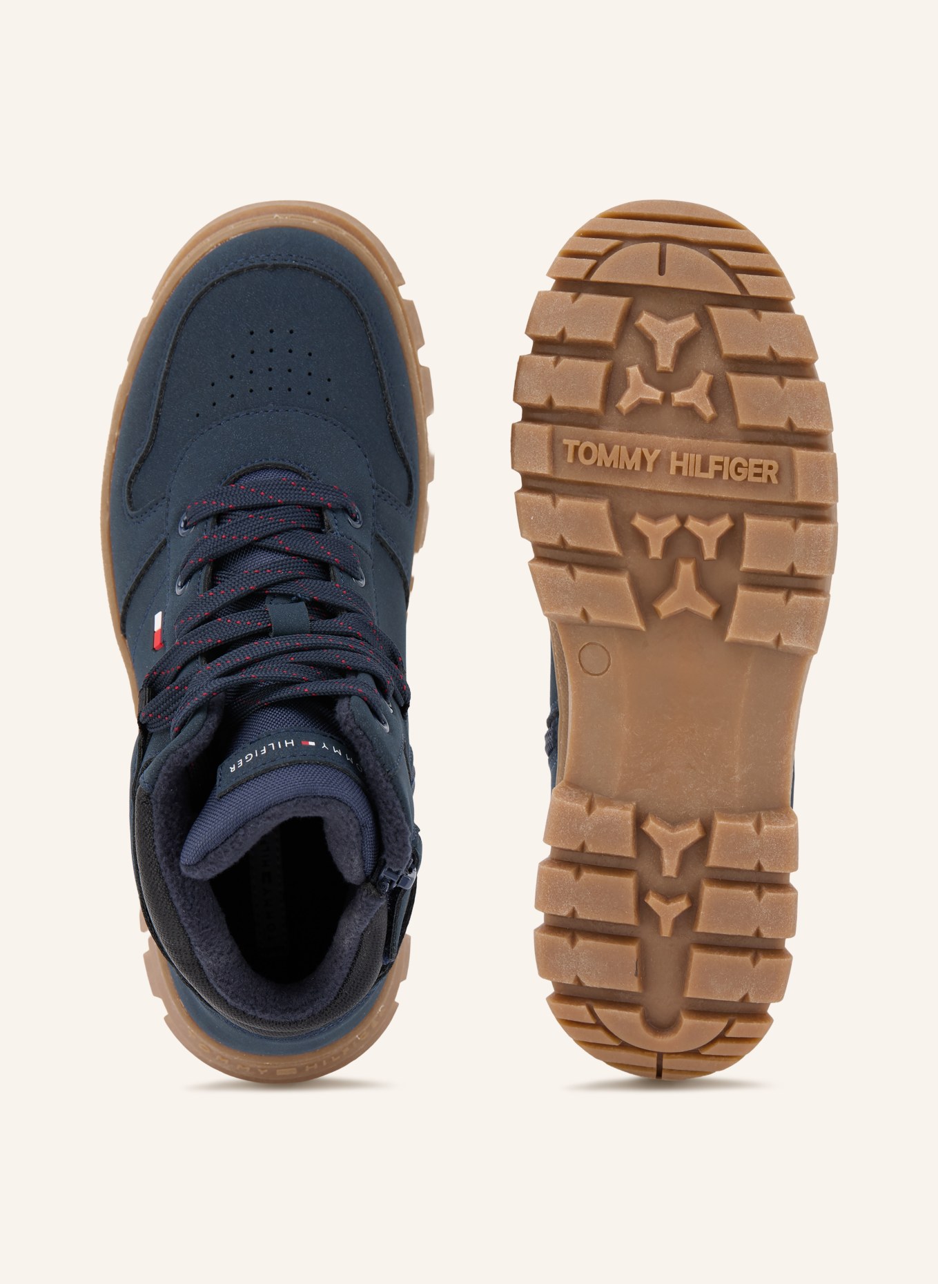 TOMMY HILFIGER Lace-up boots: DARK BLUE