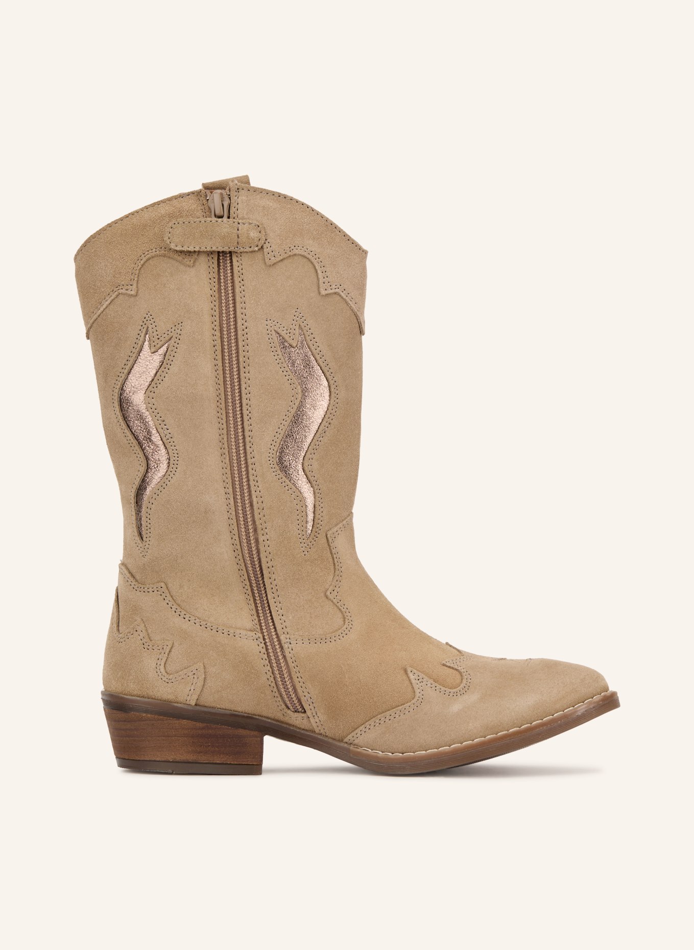 TOMMY HILFIGER Cowboy Boots: BEIGE