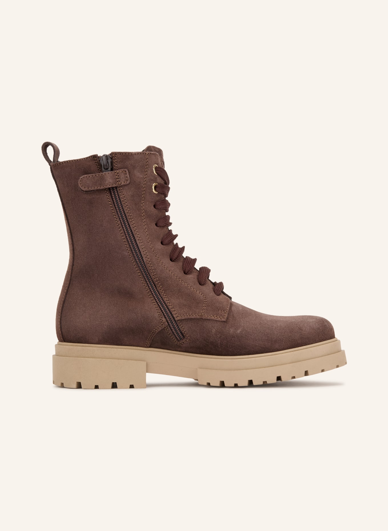 TOMMY HILFIGER Schnürboots: DUNKELBRAUN