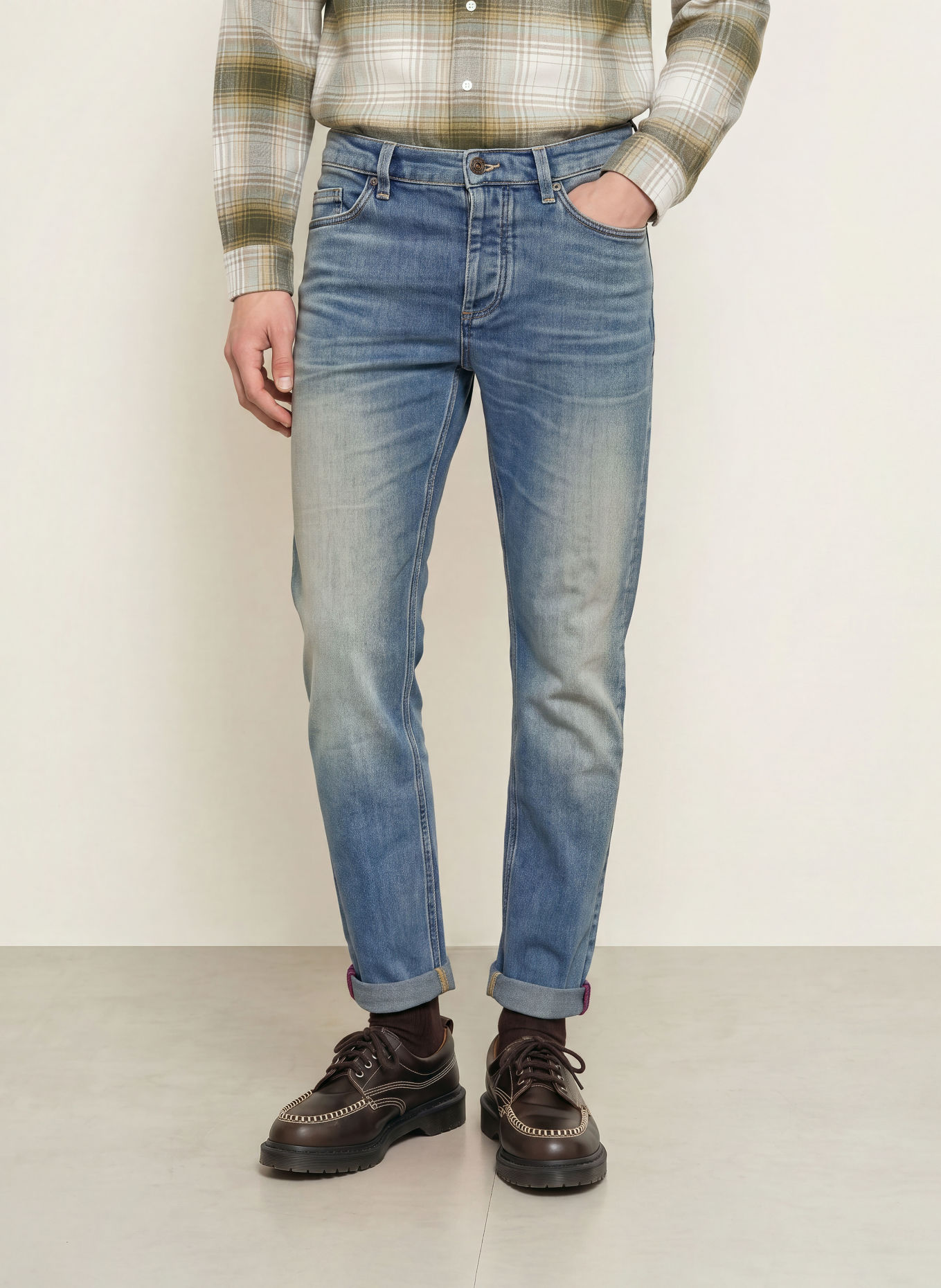 MOS MOSH Gallery Blugi MMGANDREW LIGHT VINTAGE, croială slim fit: 403 VINTAGE BLUE