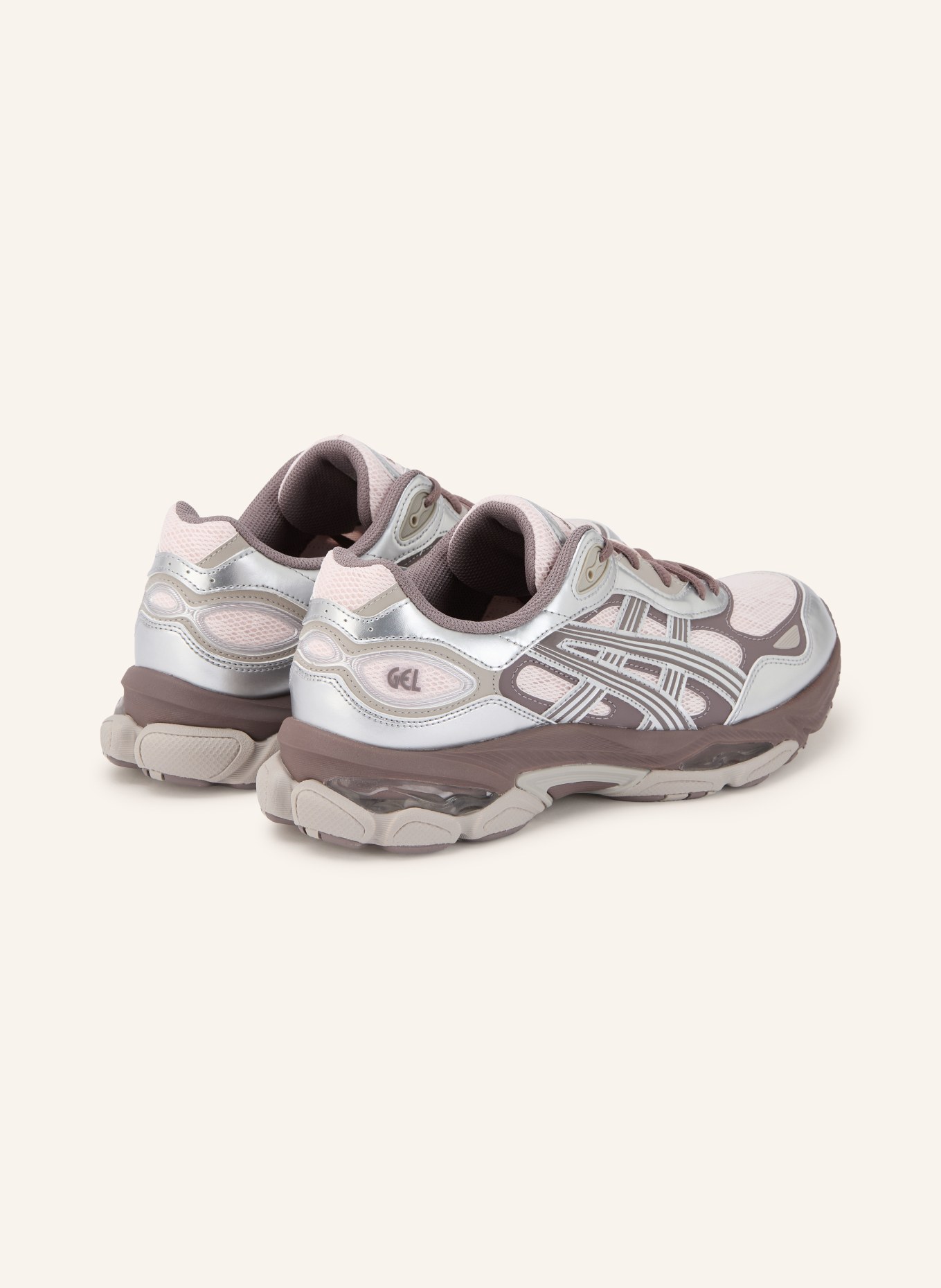 ASICS GEL-NYC 2.0 Sneakers: BROWN / SILVER / LIGHT PINK