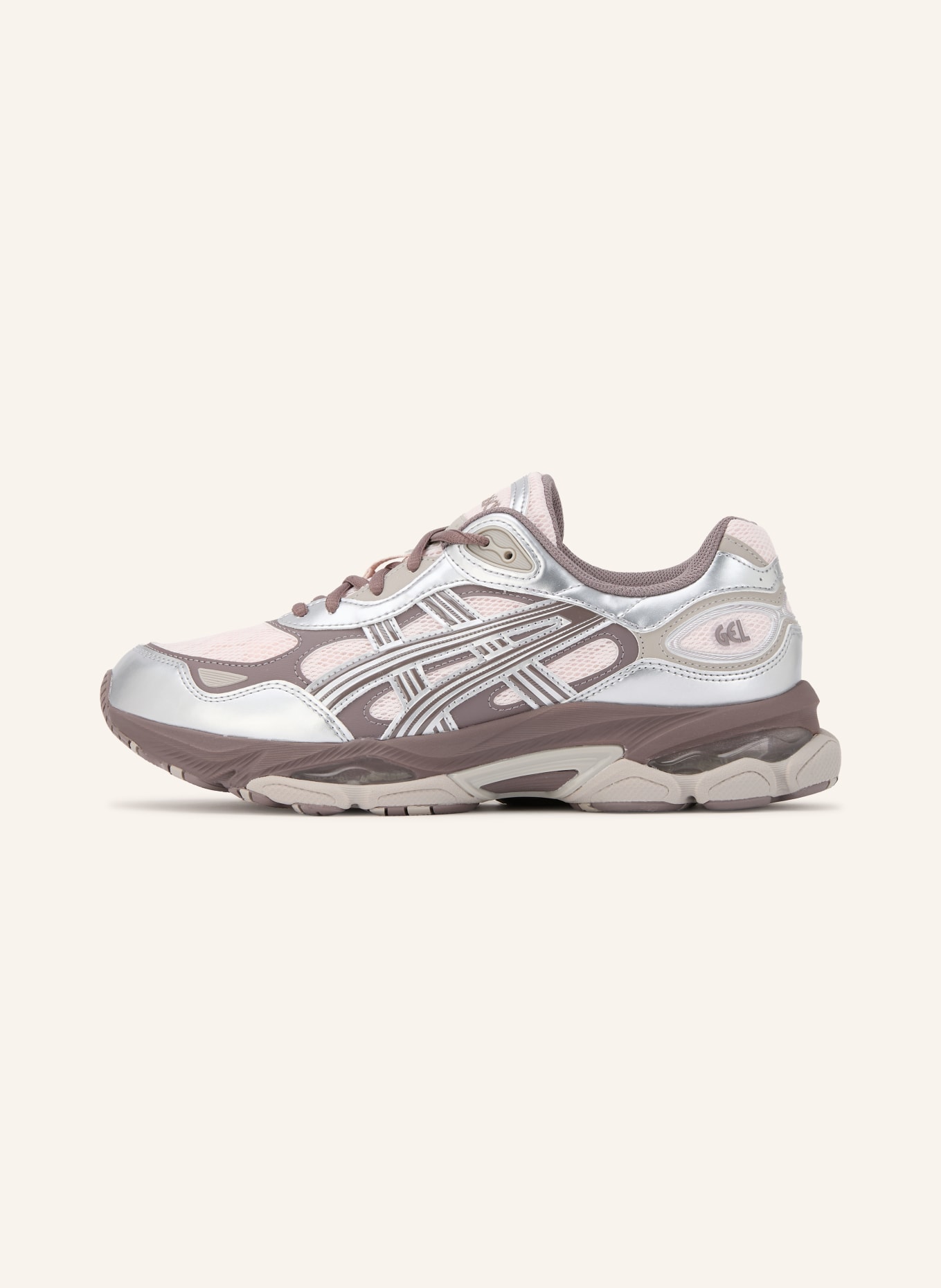 ASICS GEL-NYC 2.0 Sneakers: BROWN / SILVER / LIGHT PINK