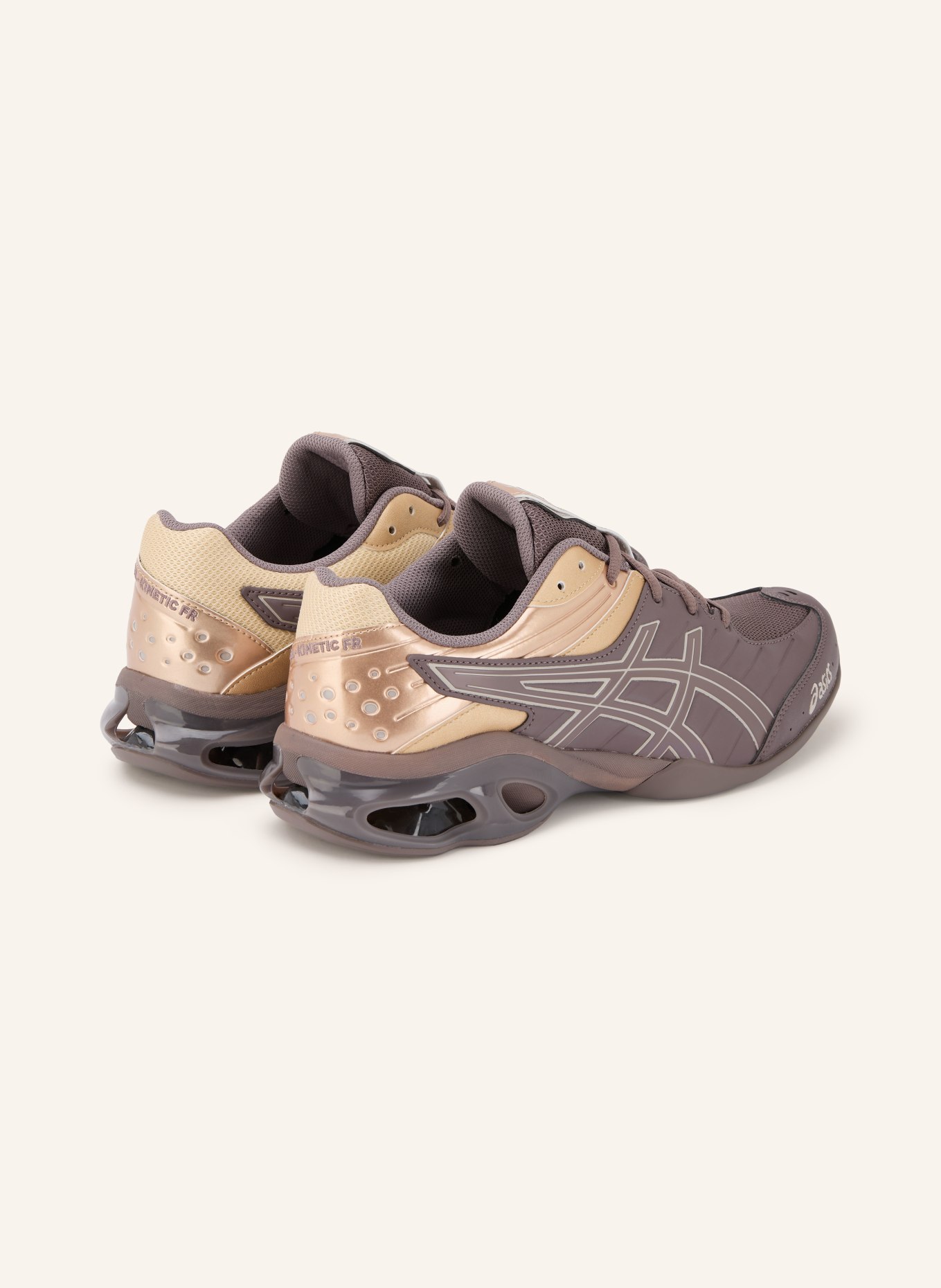ASICS GEL-KINETIC FR Sneakers: BROWN / GOLD