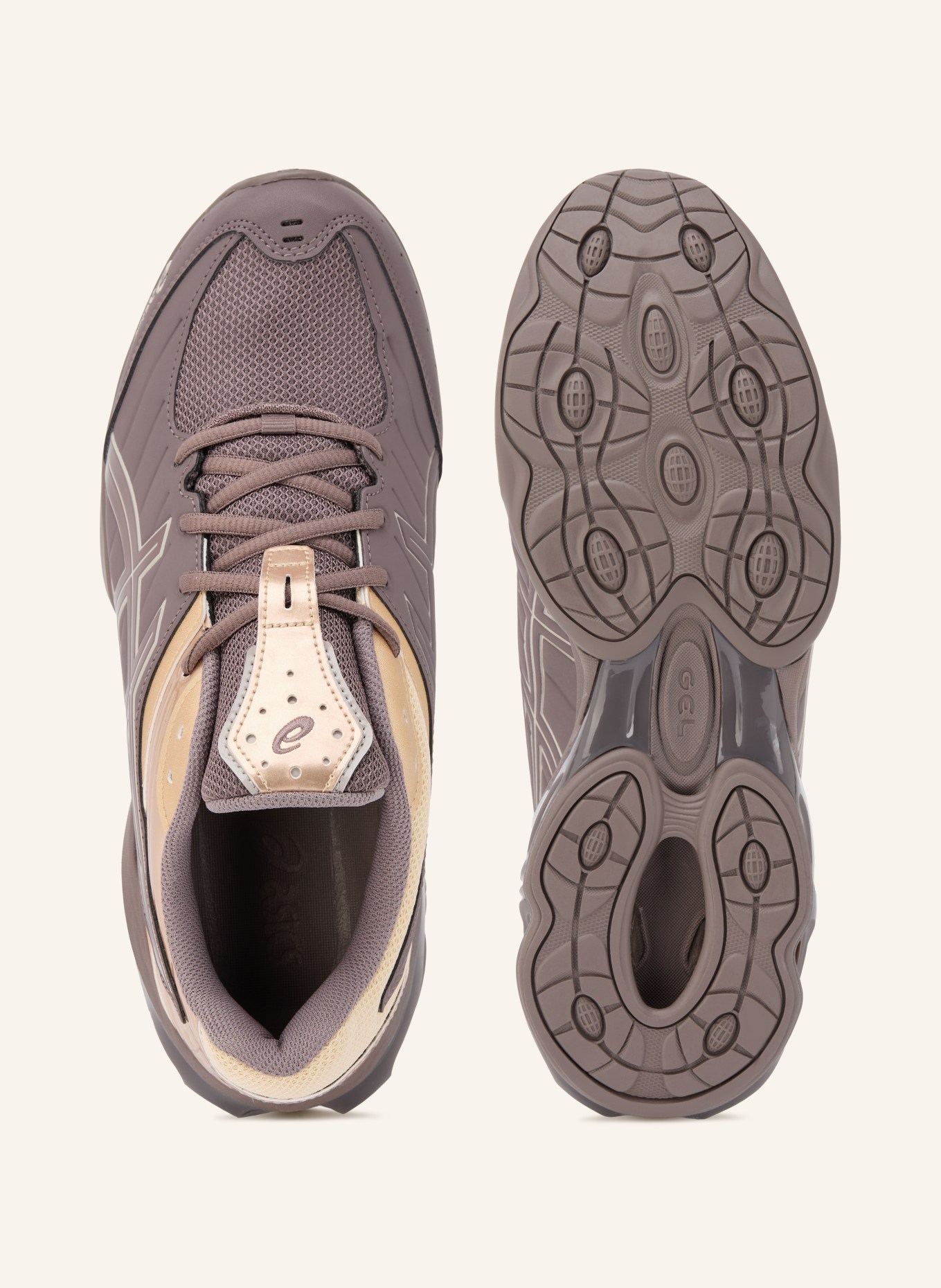 ASICS GEL-KINETIC FR Sneakers: BROWN / GOLD