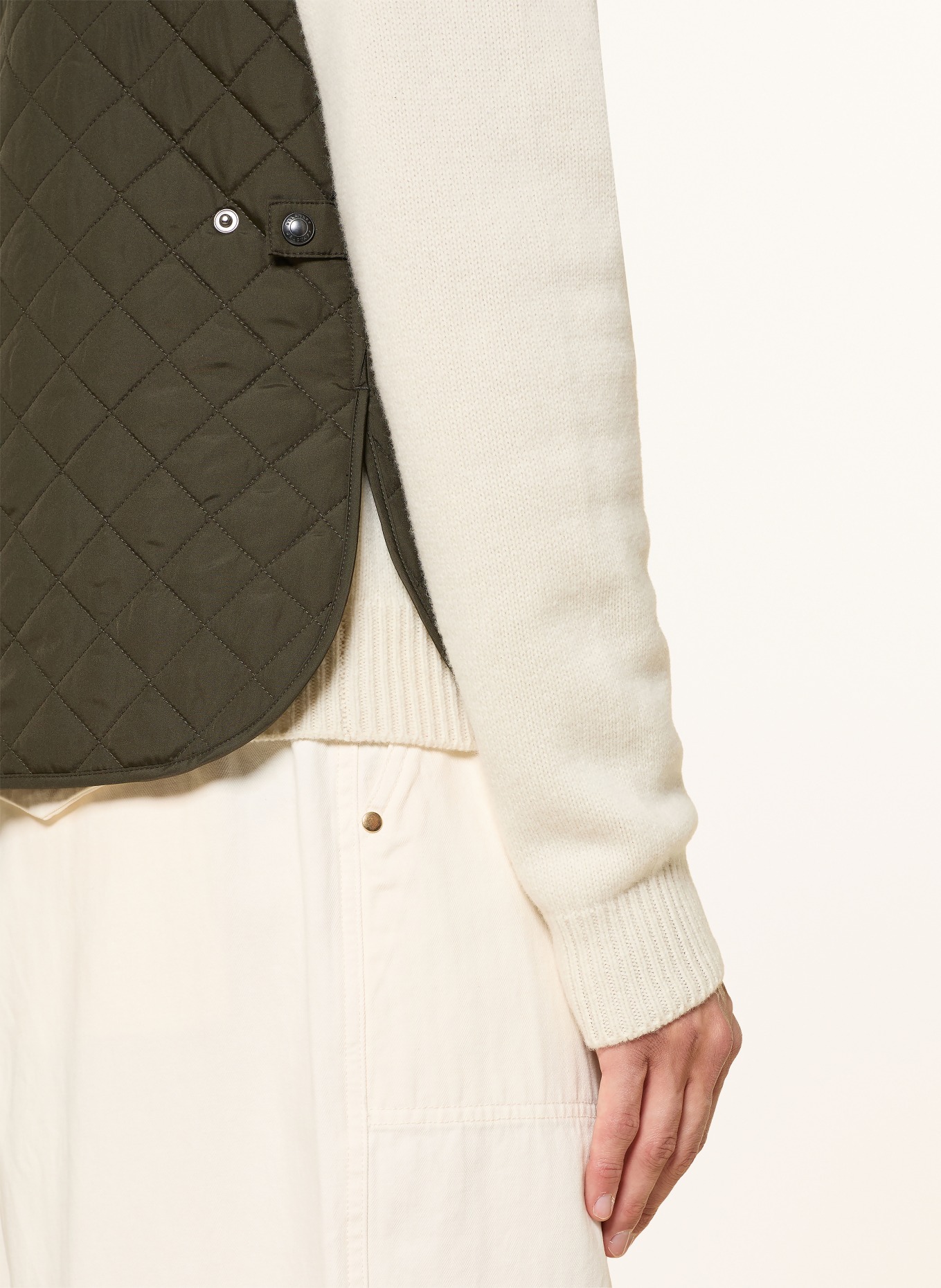 BELSTAFF Gewatteerd vest ICON: OLIJF / ZWART