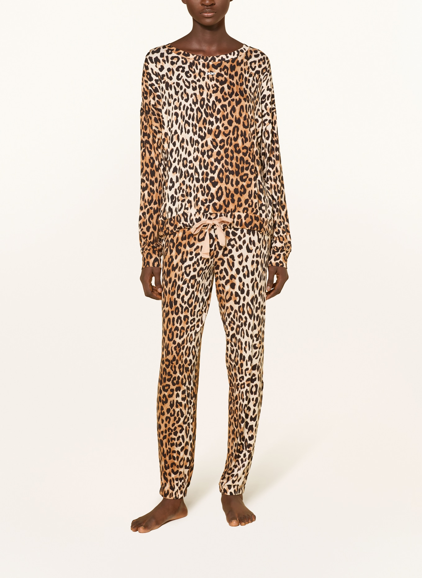 DKNY Pyjama: MARRON / MARRON FONCÉ / BEIGE
