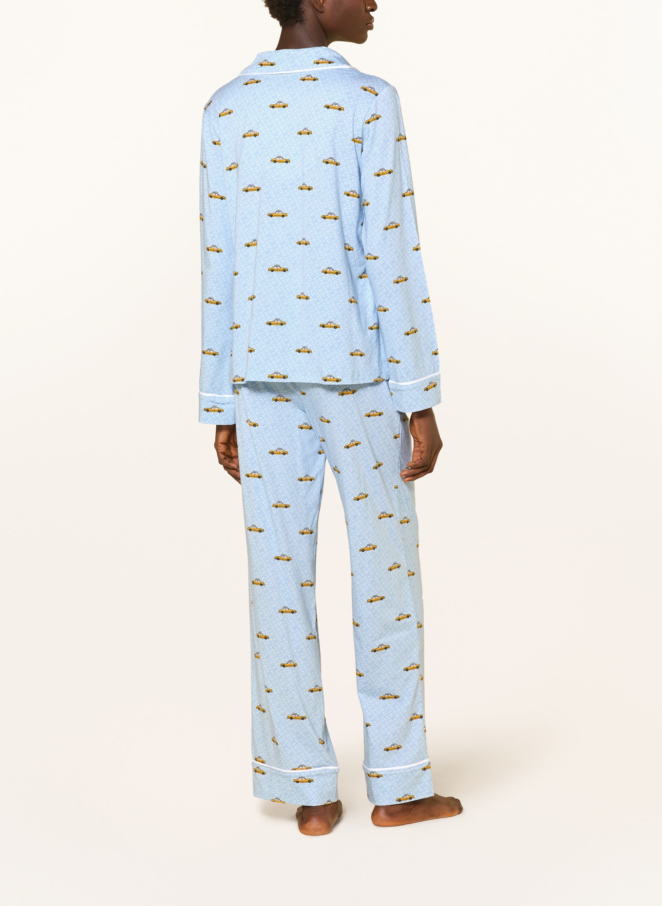 DKNY Pyjama: BLEU CLAIR / JAUNE FONCÉ