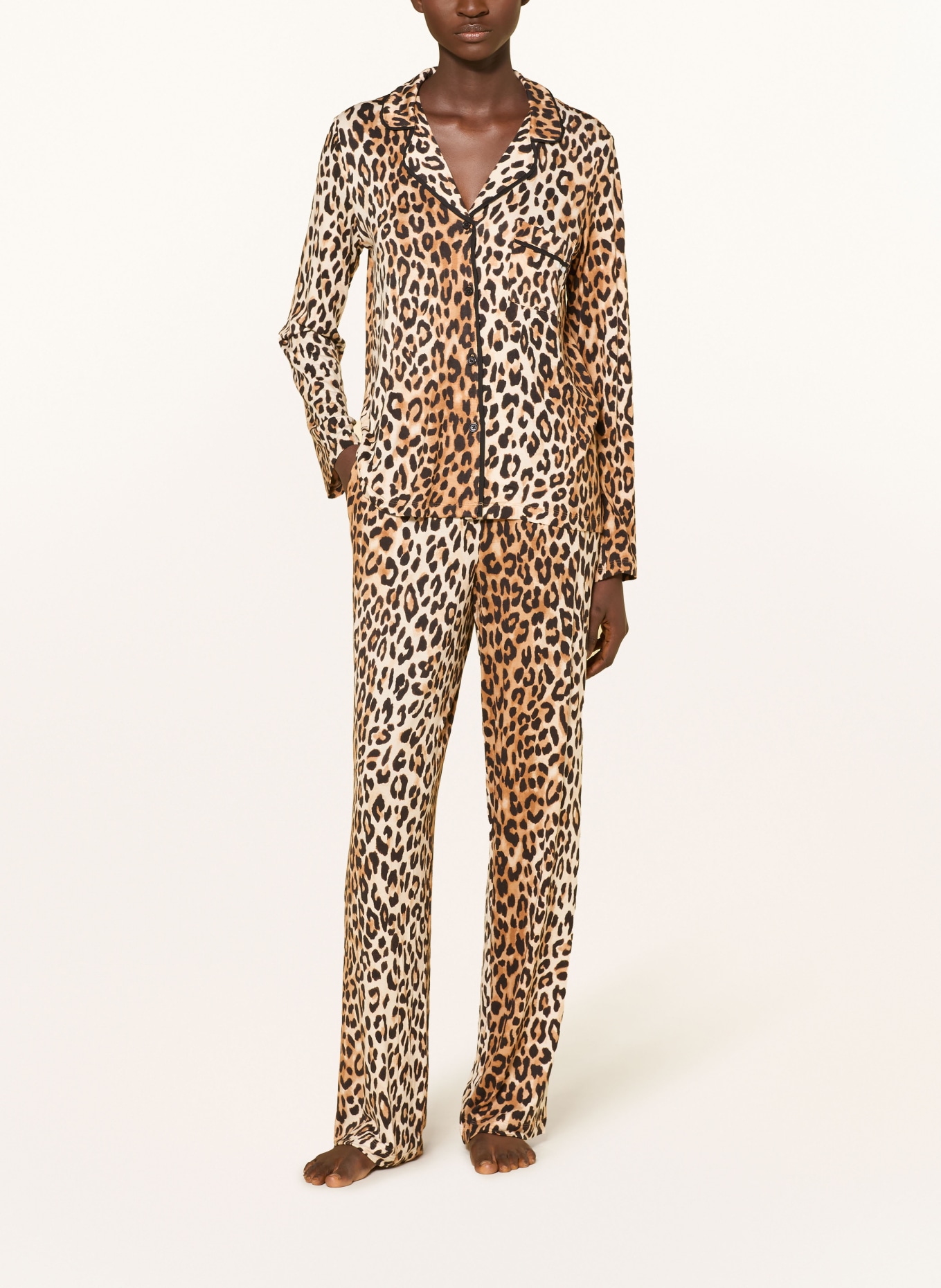 DKNY Pyjama: MARRON / MARRON FONCÉ / BEIGE
