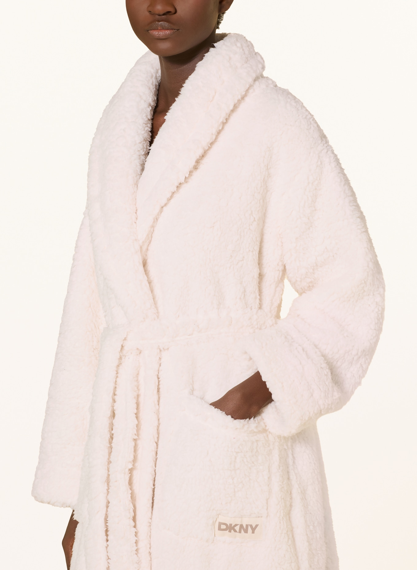 DKNY Peignoir pour femme: ÉCRU