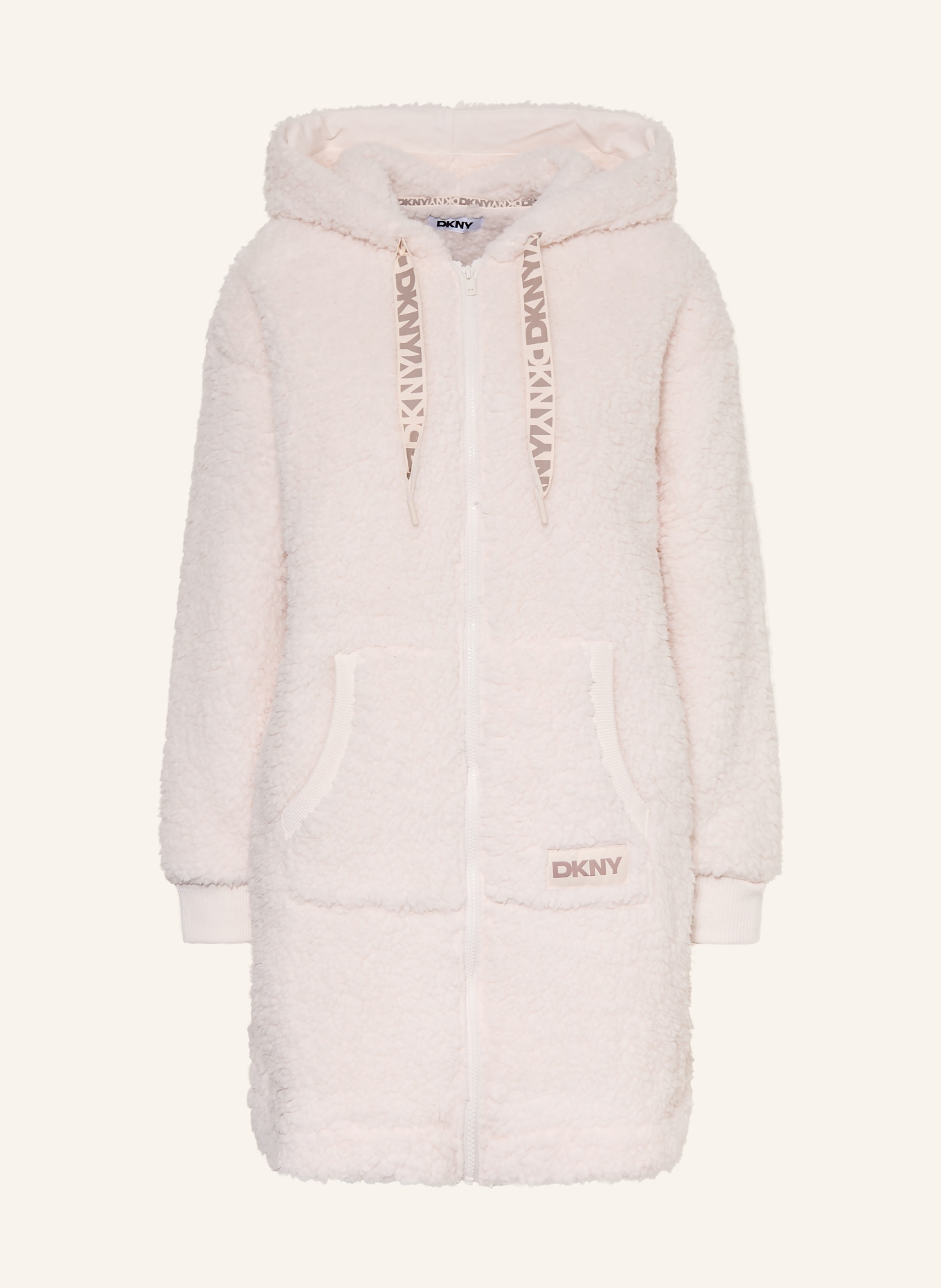 DKNY Peignoir pour femme: ÉCRU