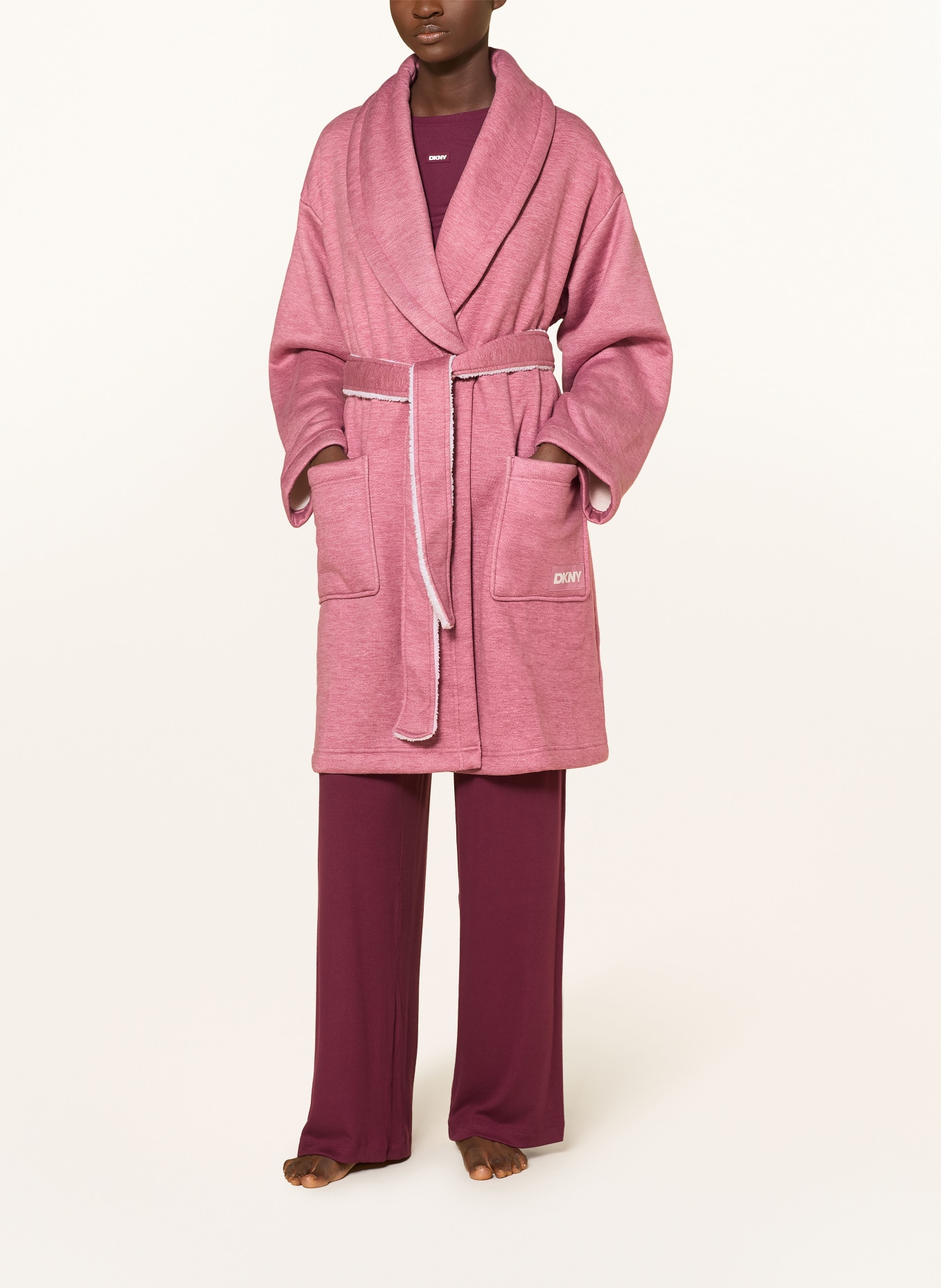 DKNY Robe de chambre pour femme: ROSE FUCHSIA