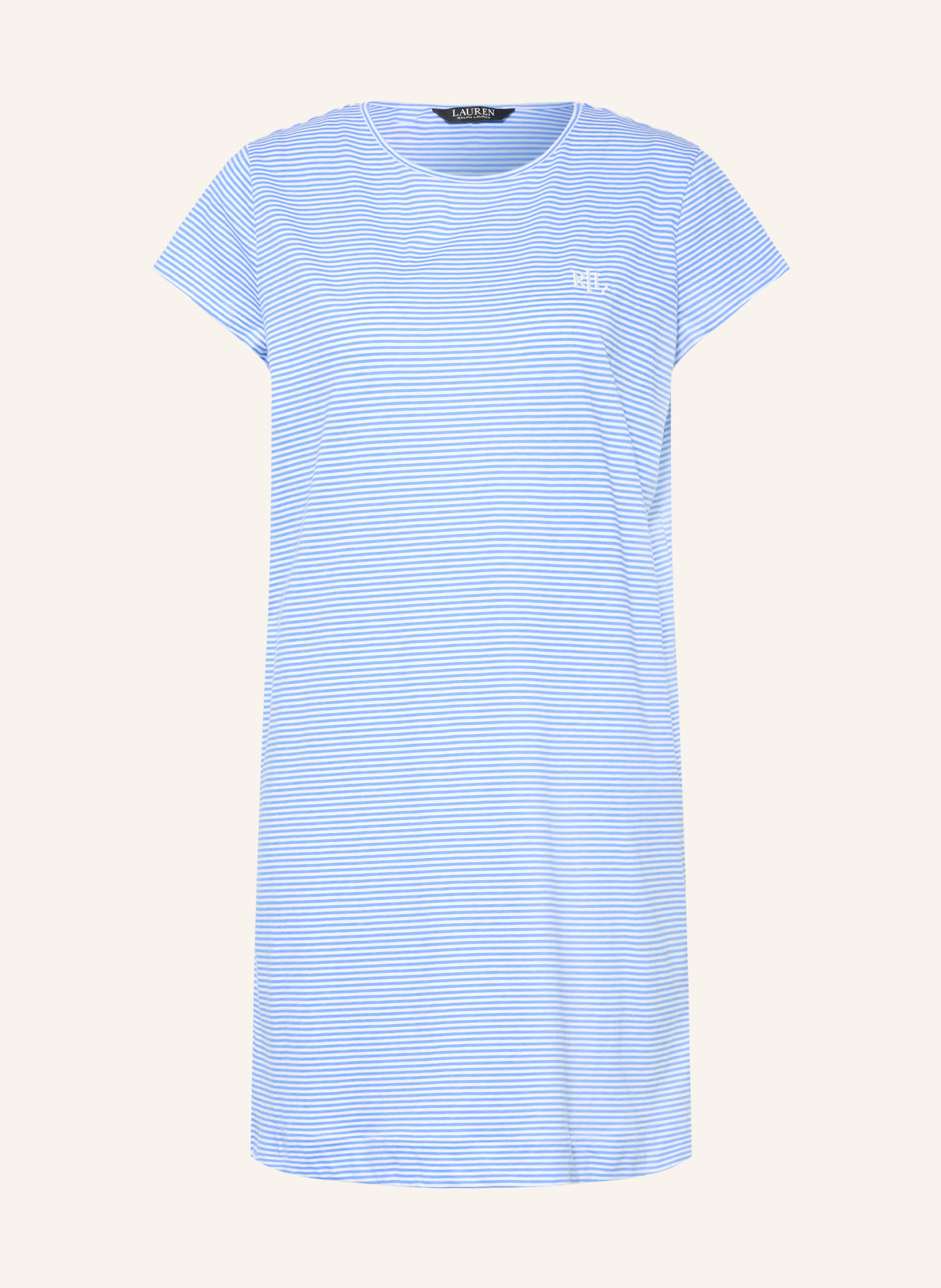 LAUREN RALPH LAUREN Night dress: BLUE / WHITE
