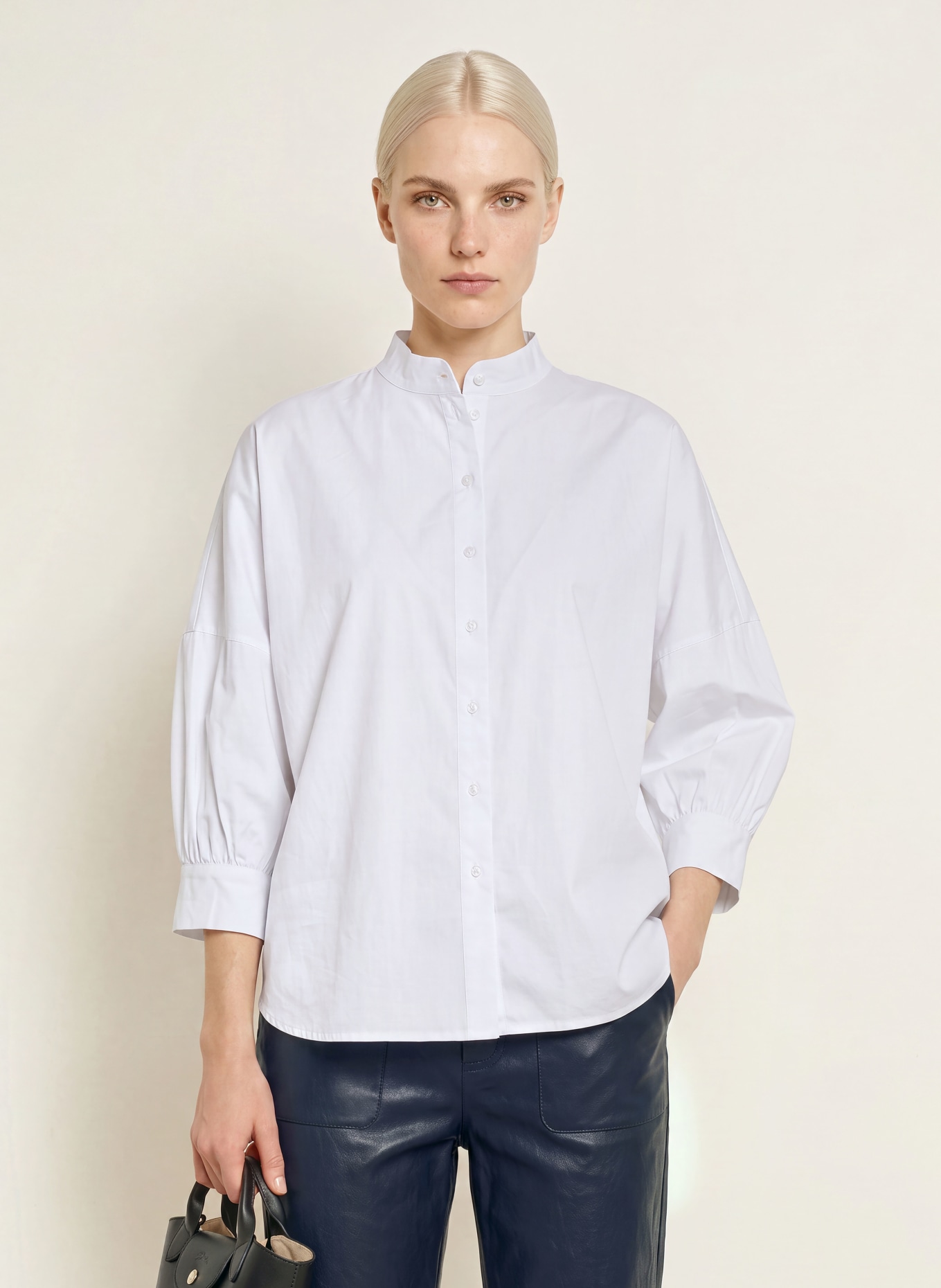 CATNOIR Blouse met 3/4-mouwen: WIT