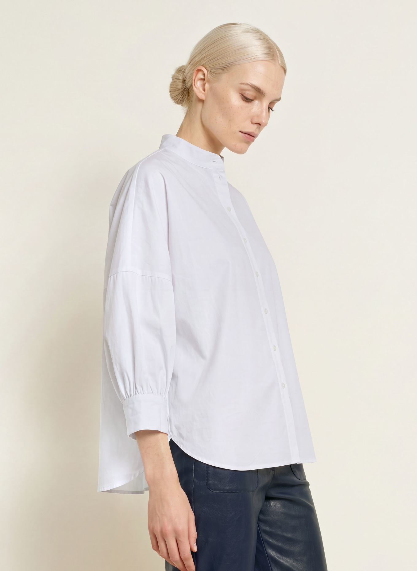 CATNOIR Blouse met 3/4-mouwen: WIT