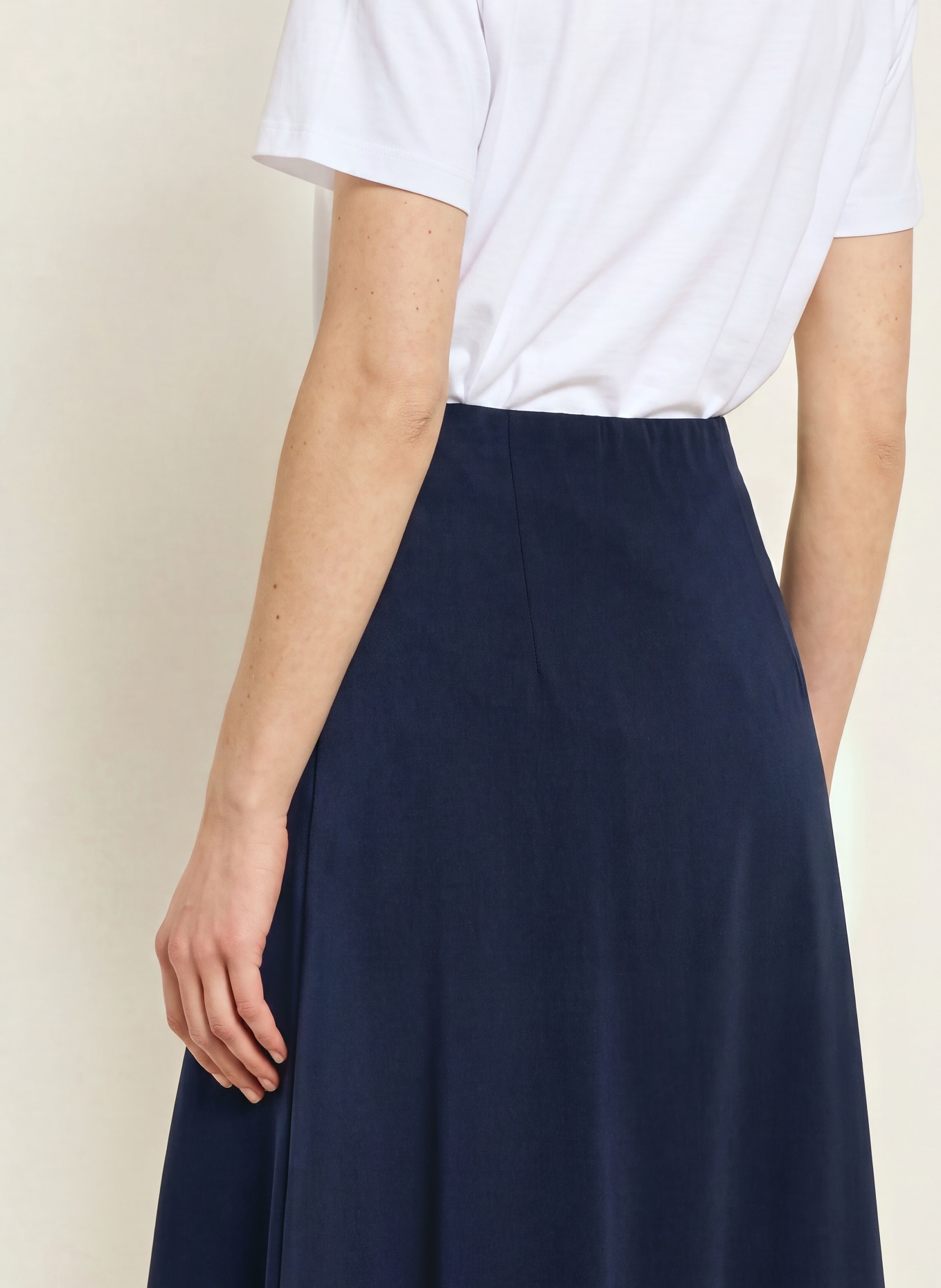CATNOIR Satijnen rok: DONKERBLAUW