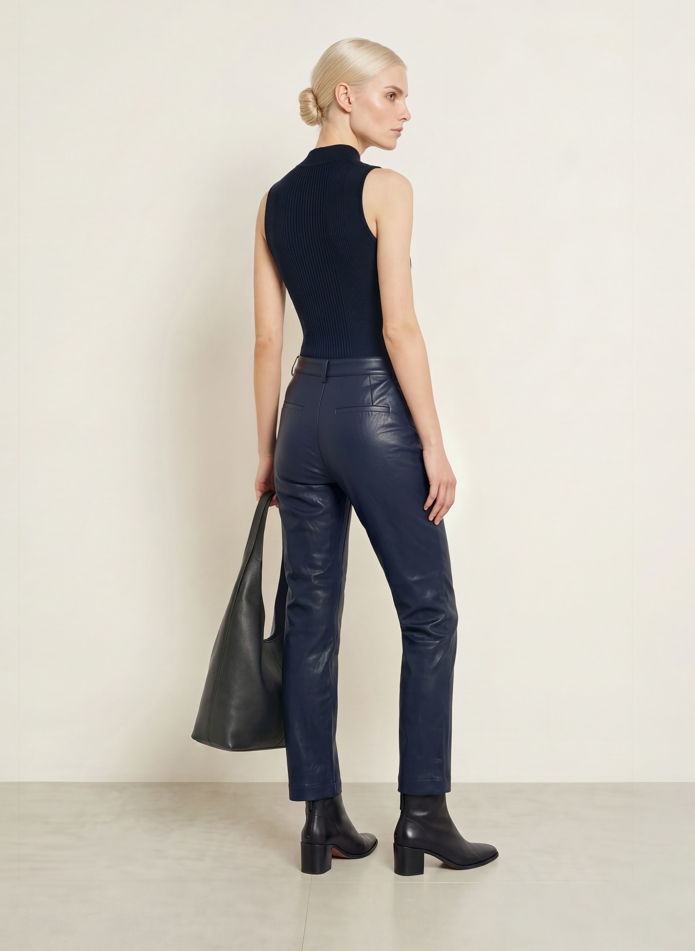 CATNOIR gebreide top: DONKERBLAUW