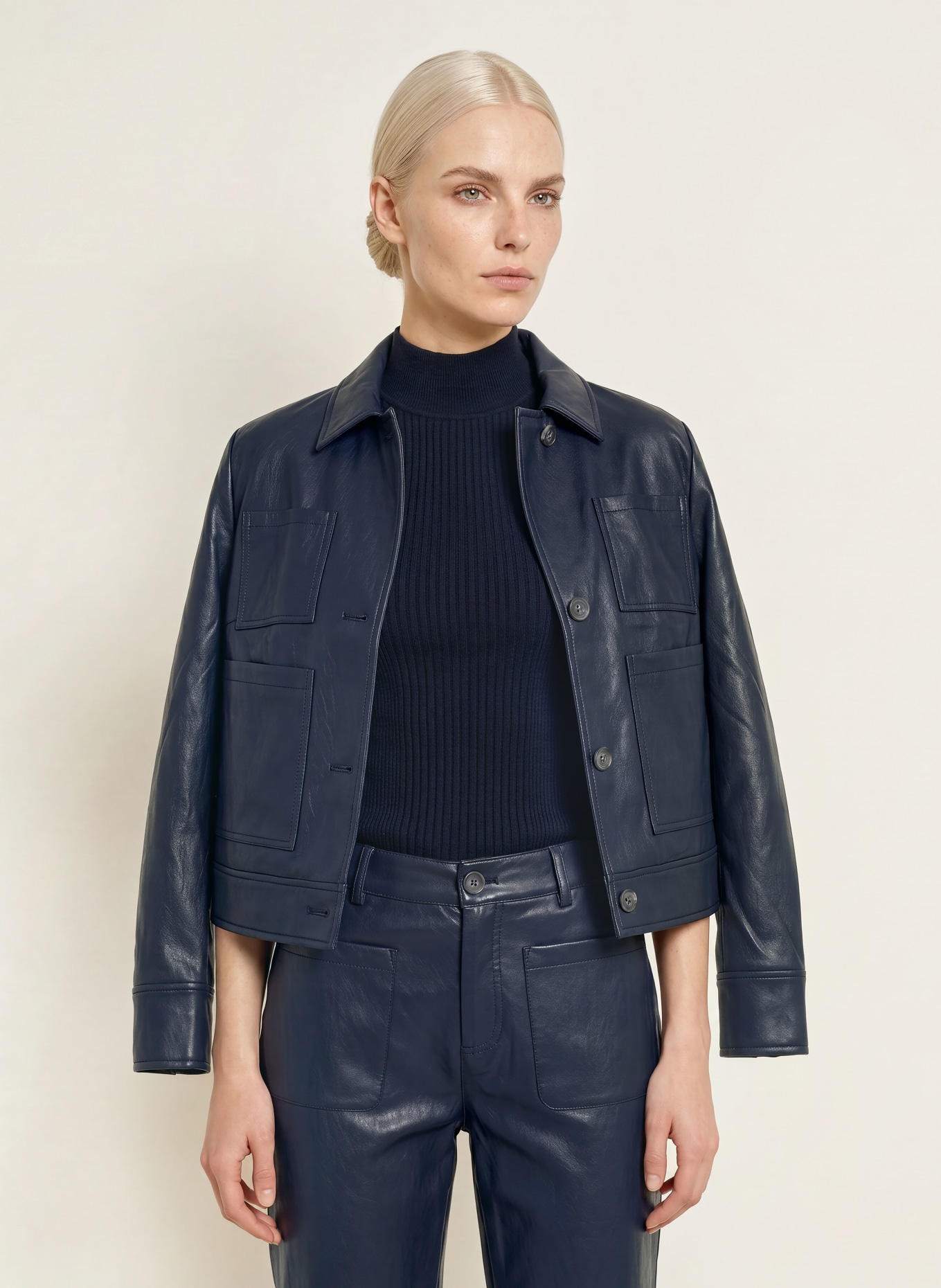 CATNOIR gebreide top: DONKERBLAUW