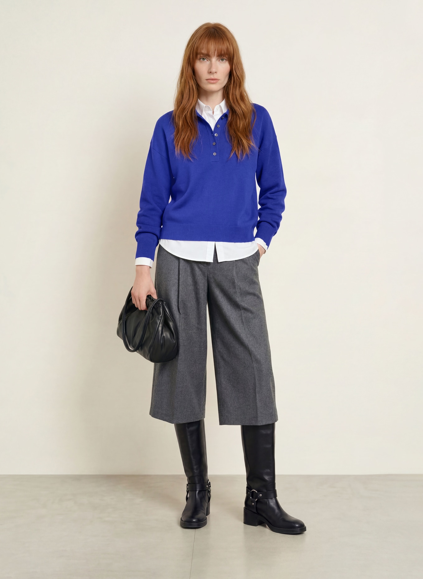 darling harbour Pullover aus Merinowolle: COBALT BLUE