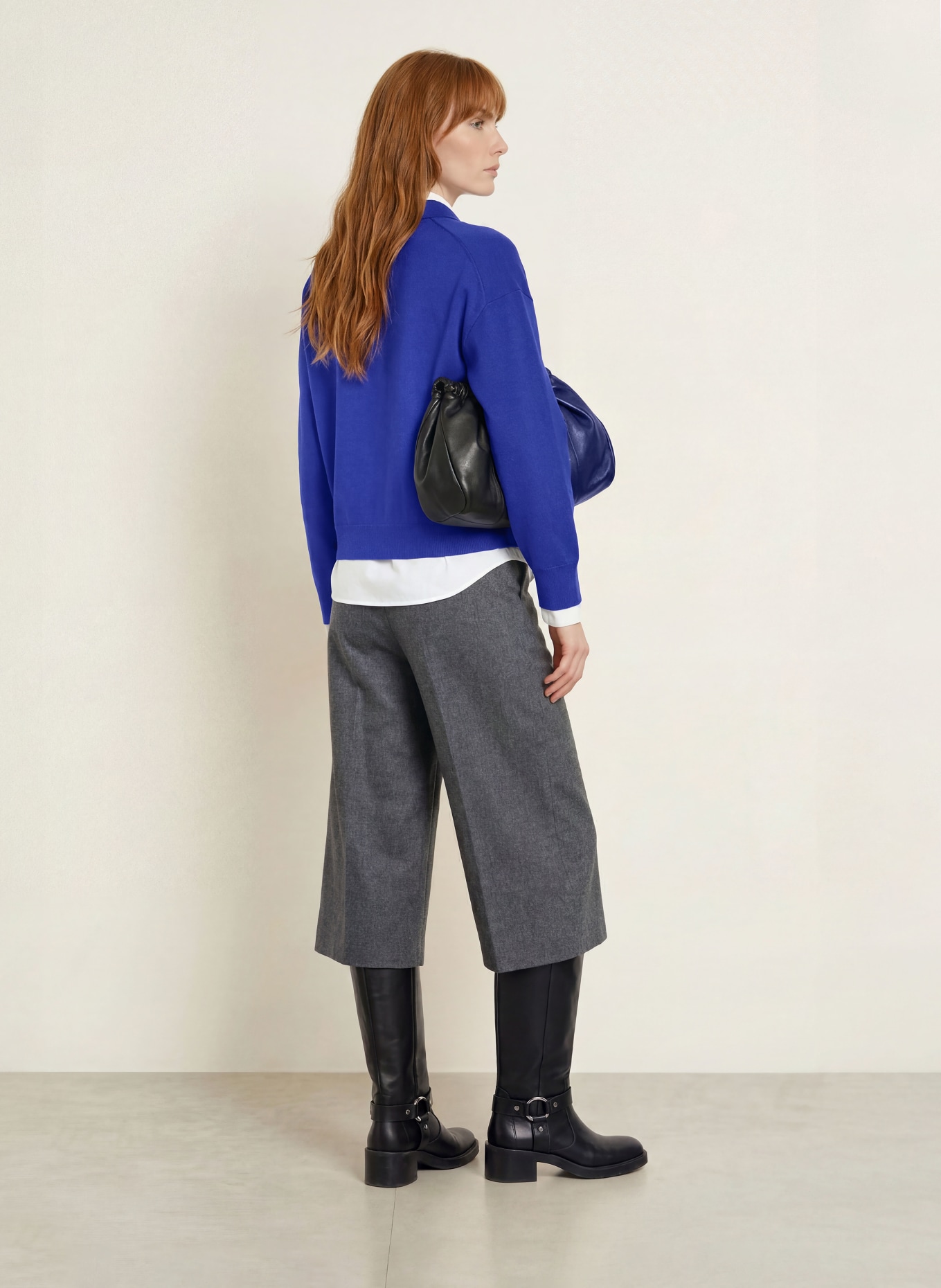 darling harbour Pullover aus Merinowolle: COBALT BLUE