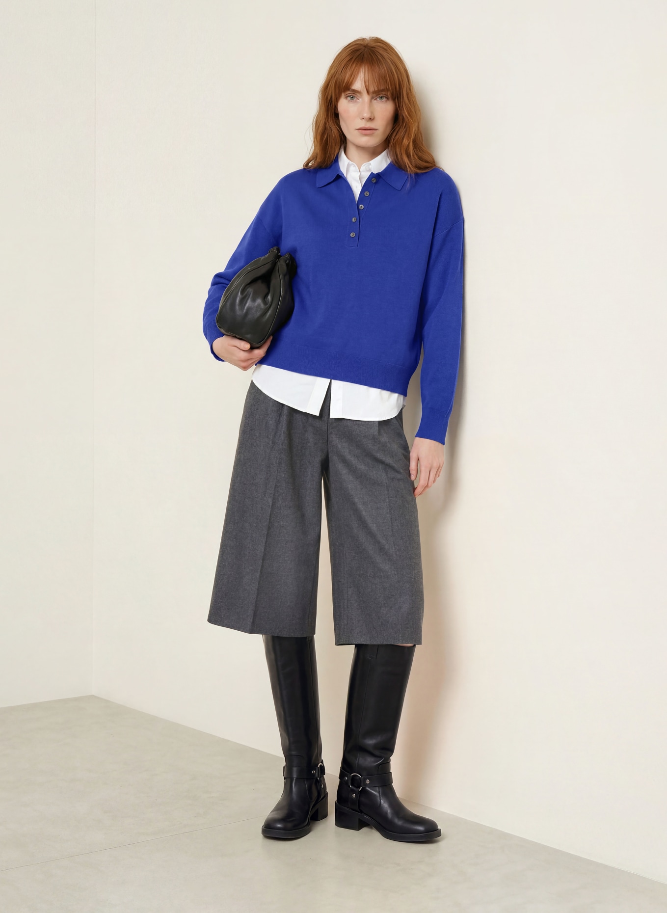 darling harbour Pullover aus Merinowolle: COBALT BLUE