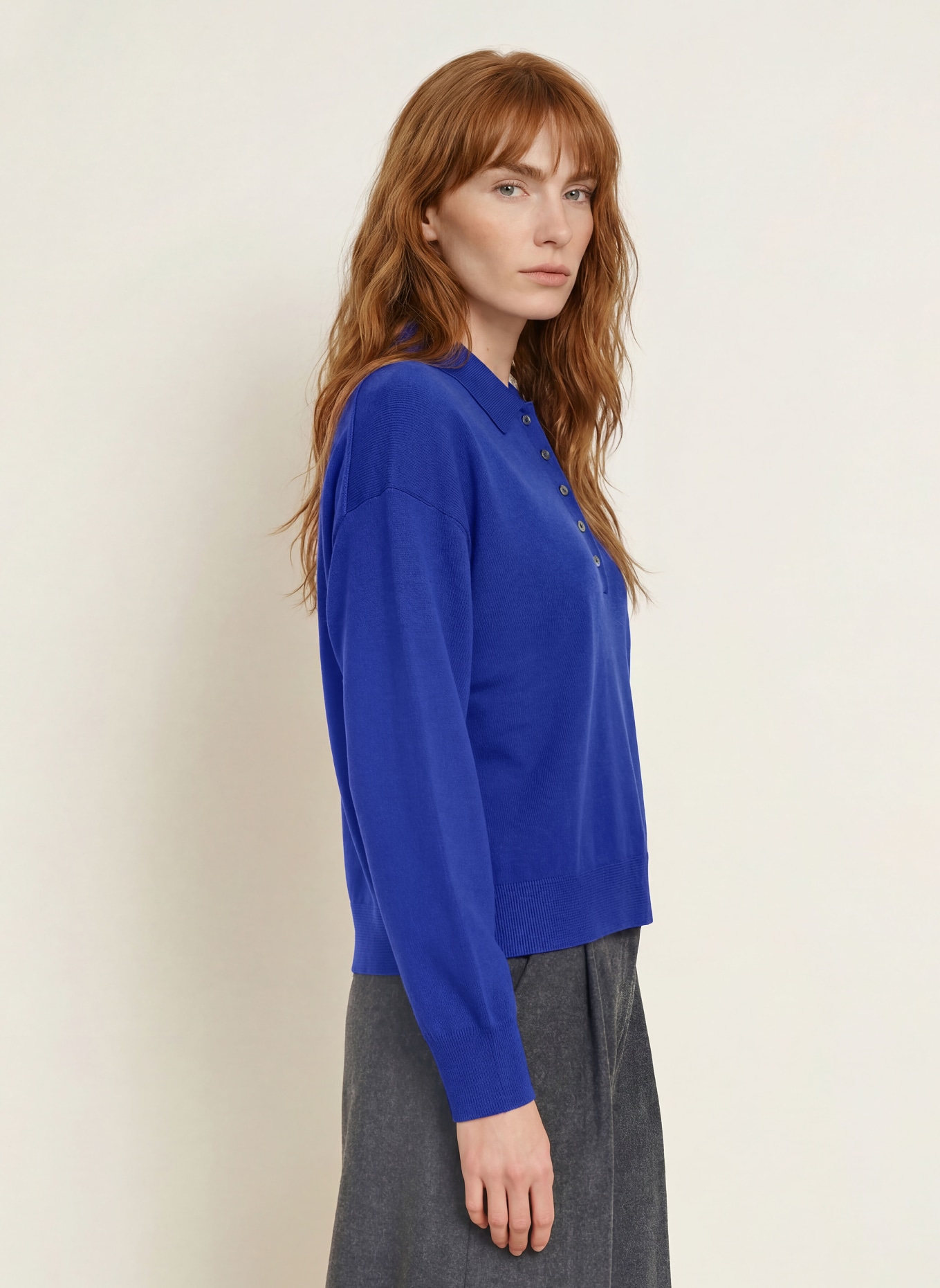 darling harbour Pullover aus Merinowolle: COBALT BLUE