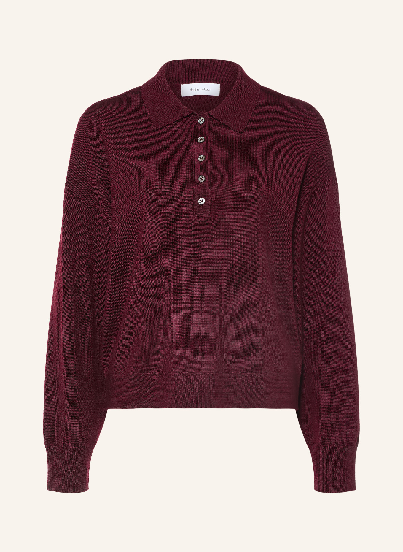 darling harbour Pullover aus Merinowolle: BURGUNDY