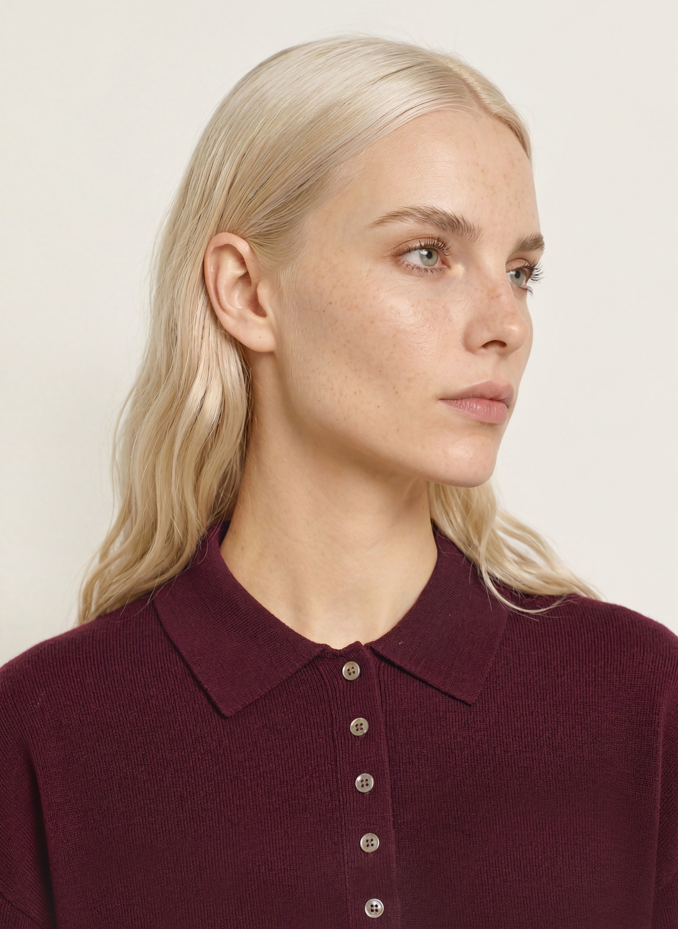 darling harbour Pullover aus Merinowolle: BURGUNDY