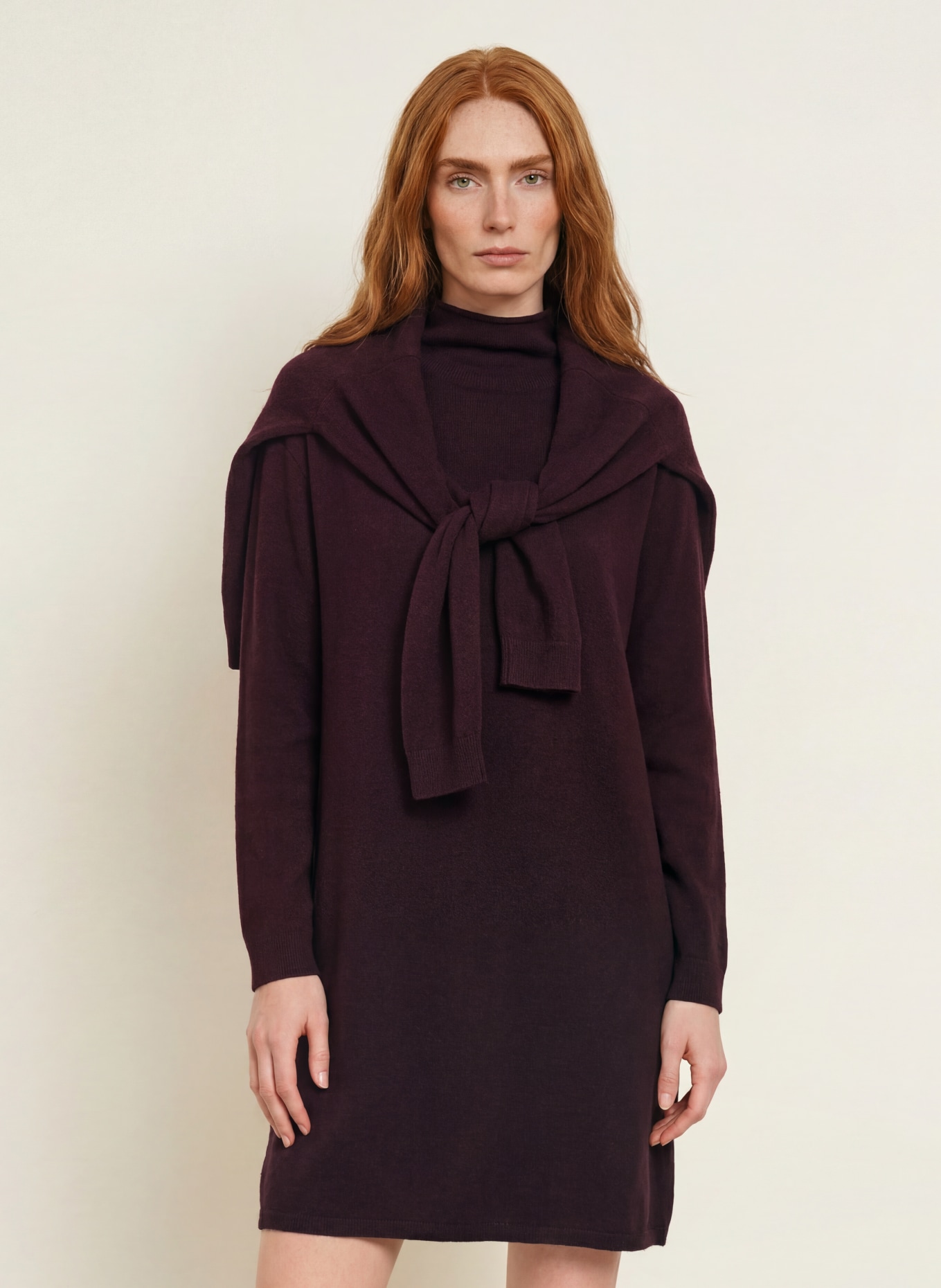 darling harbour Knit dress: PLUM