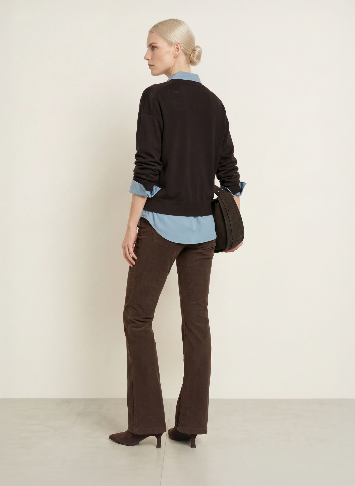 darling harbour Pullover aus Merinowolle: DARK CHOCOLATE