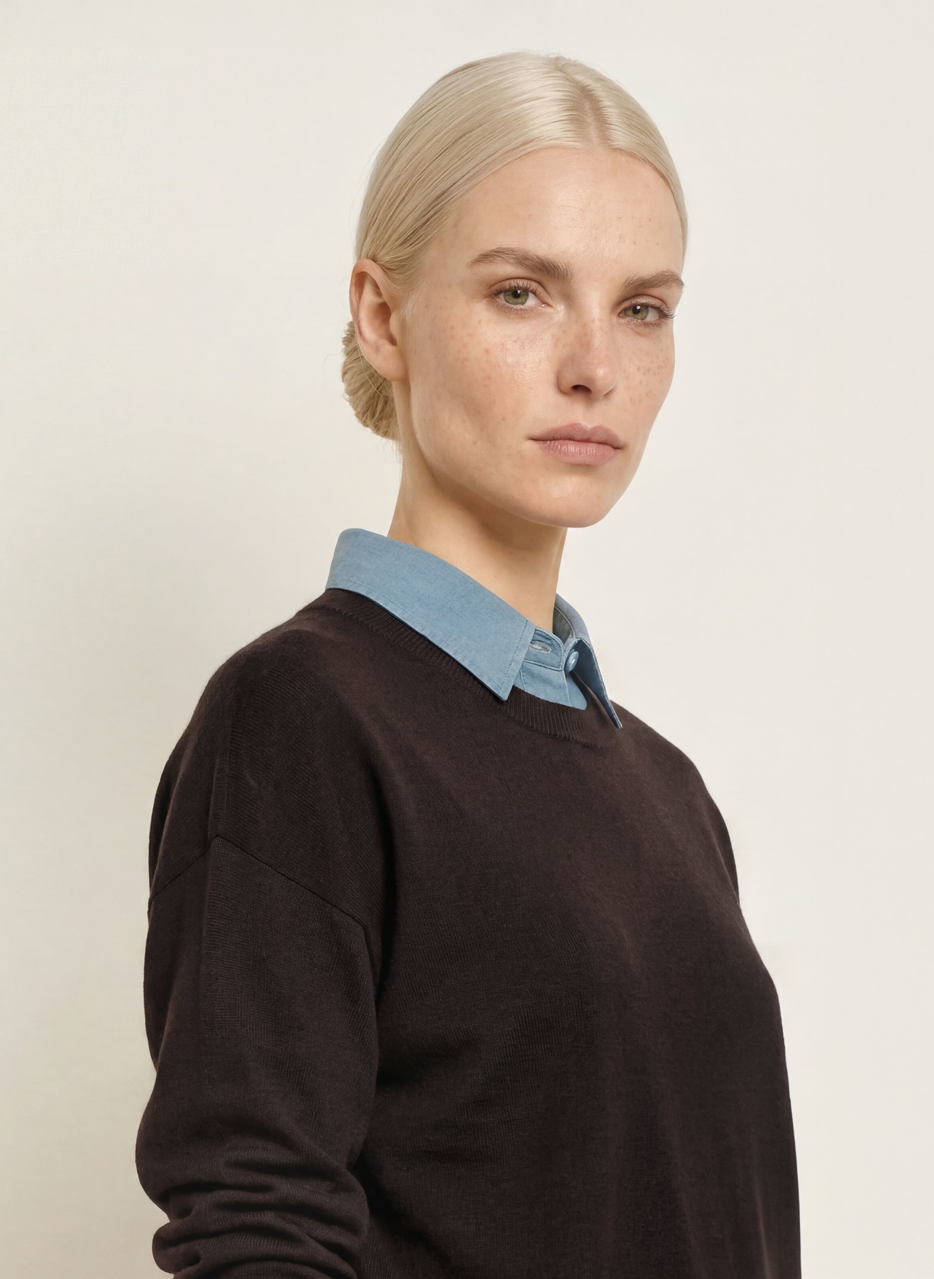 darling harbour Pullover aus Merinowolle: DARK CHOCOLATE