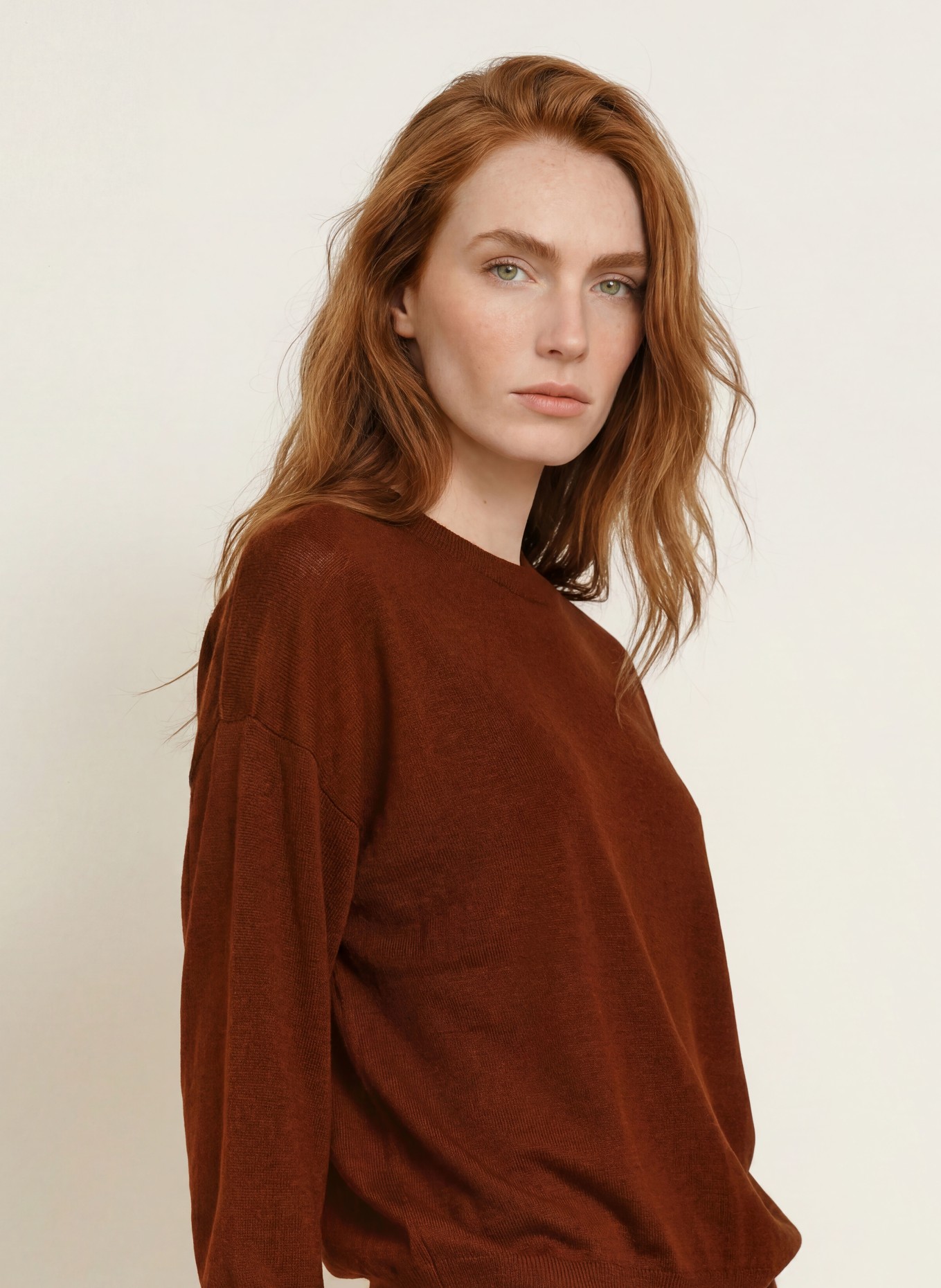 darling harbour Pullover aus Merinowolle: CINNAMON