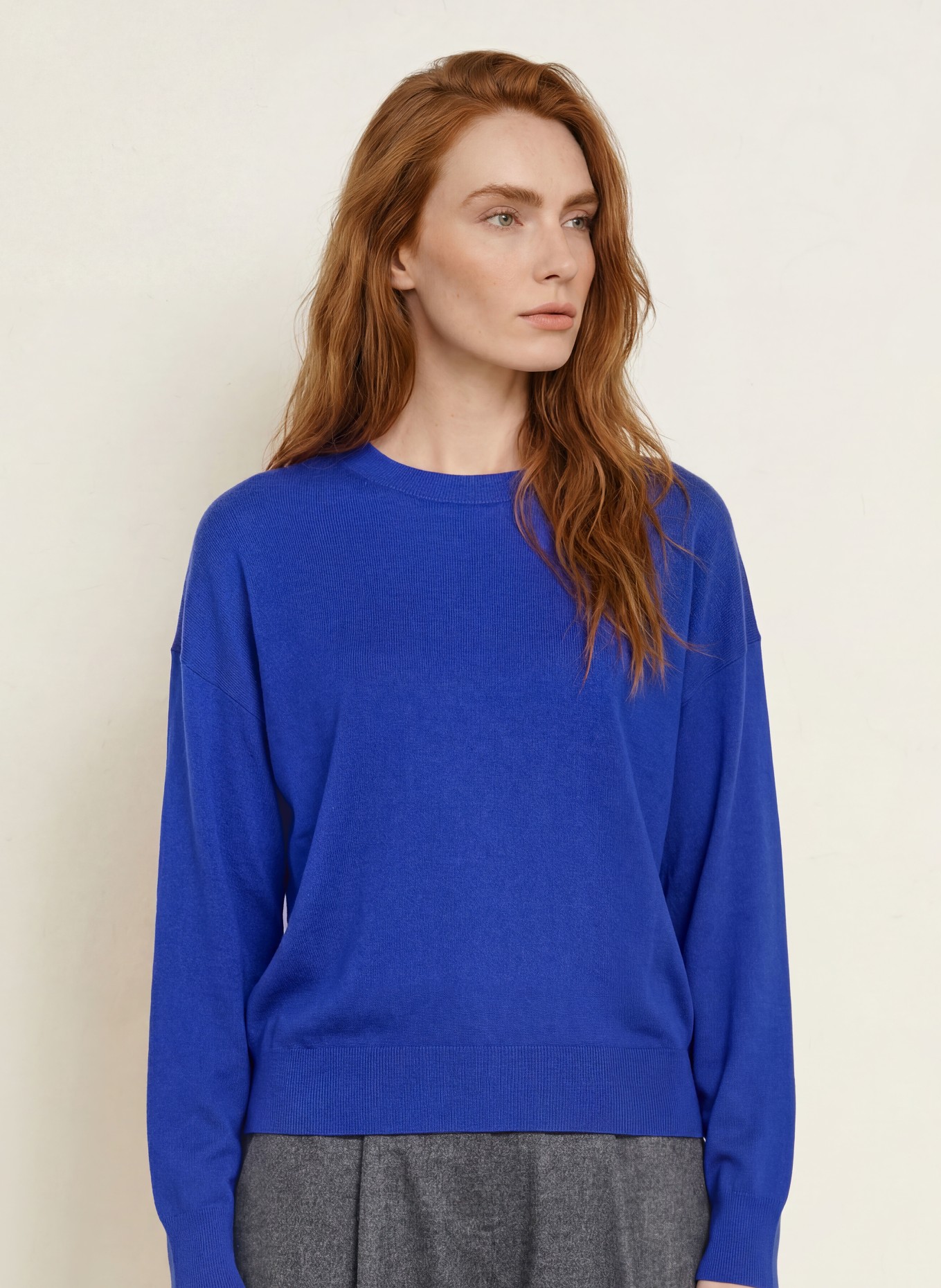 darling harbour Pullover aus Merinowolle: COBALT BLUE