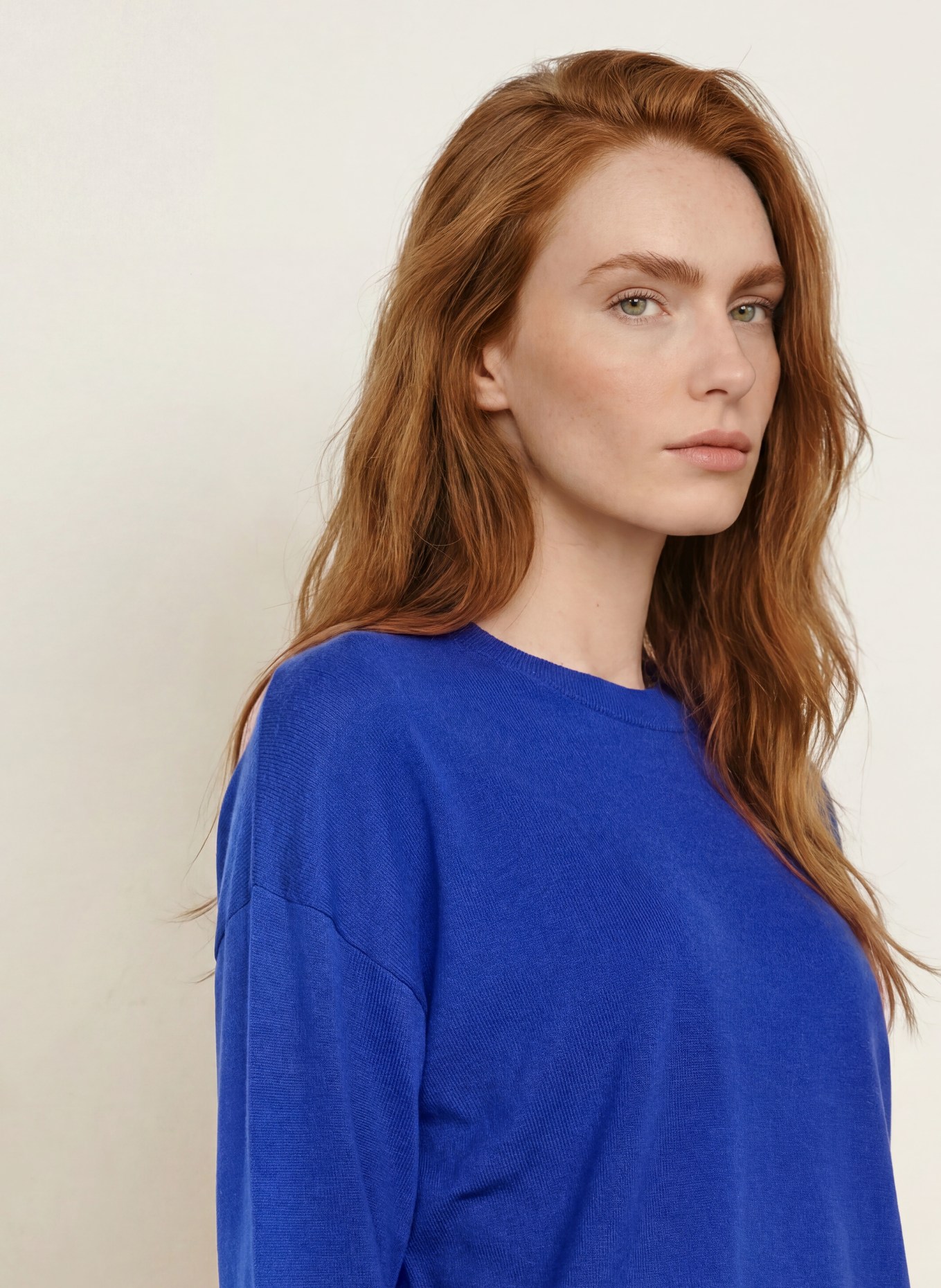 darling harbour Pullover aus Merinowolle: COBALT BLUE
