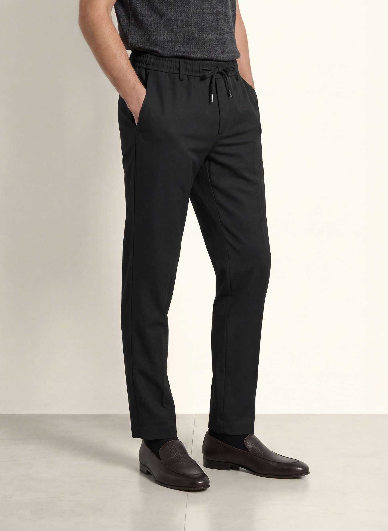 BOSS Chino KANE Modern Regular Fit: SVART