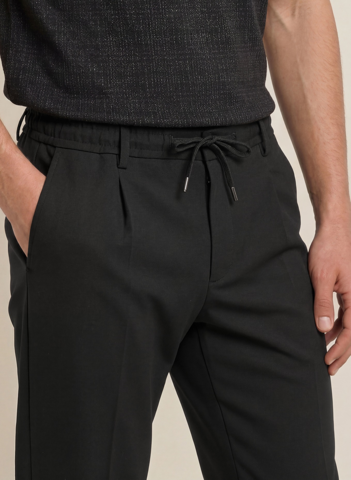 BOSS Chino KANE Modern Regular Fit: SVART