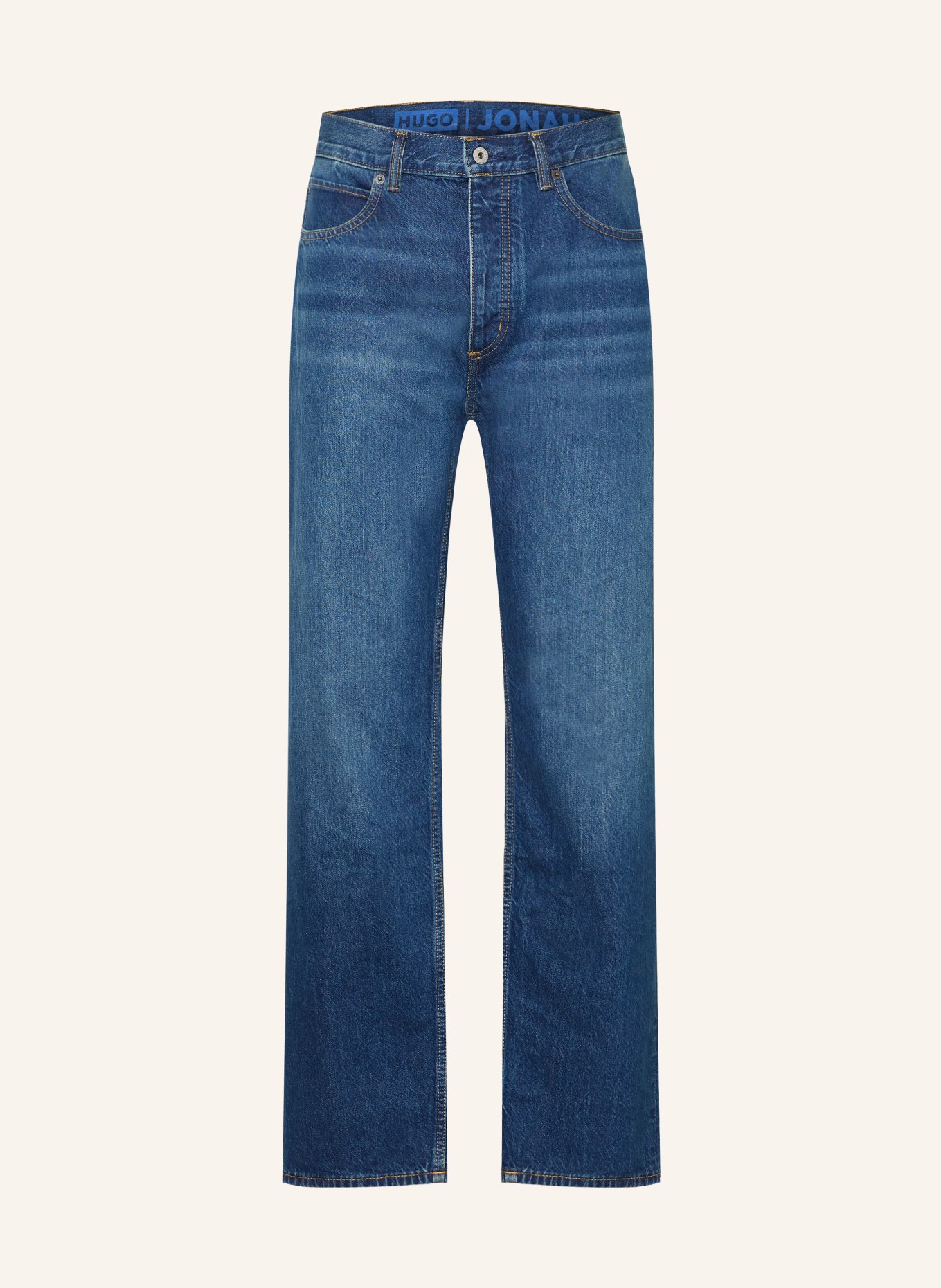 HUGO Džíny JONAH Straight Fit: 429 MEDIUM BLUE