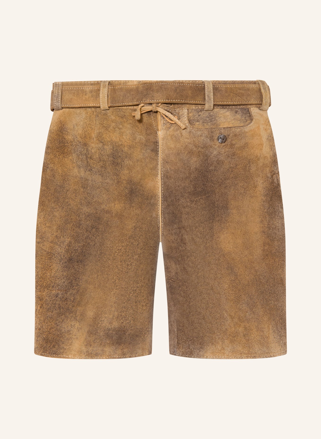 Spieth & Wensky Trachten-Lederhose PUMUCKEL: BRAUN / TAUPE