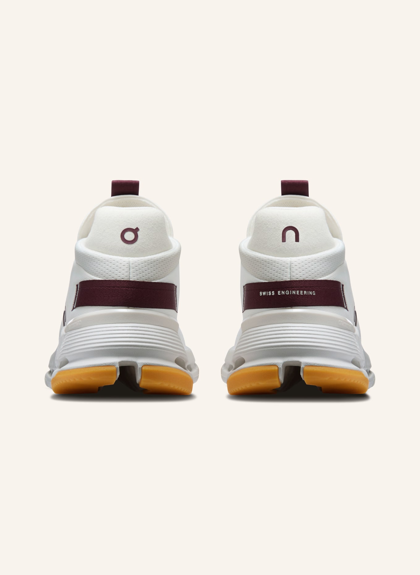On Sneakersy CLOUDNOVA 2: KRÉMOVÁ / TMAVĚ ČERVENÁ