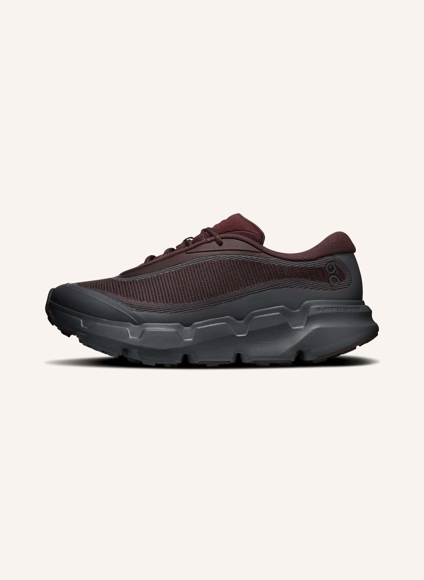 On Sneaker CLOUDSOMA HIKE: DUNKELROT / DUNKELGRAU