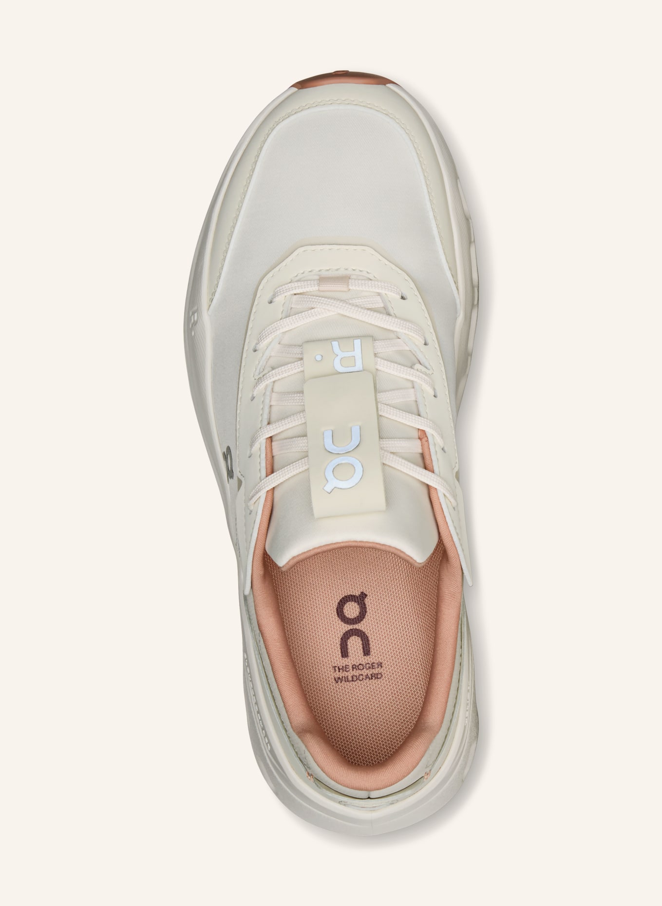 On Sneaker THE ROGER WILDCARD: WEISS / ROSÉ