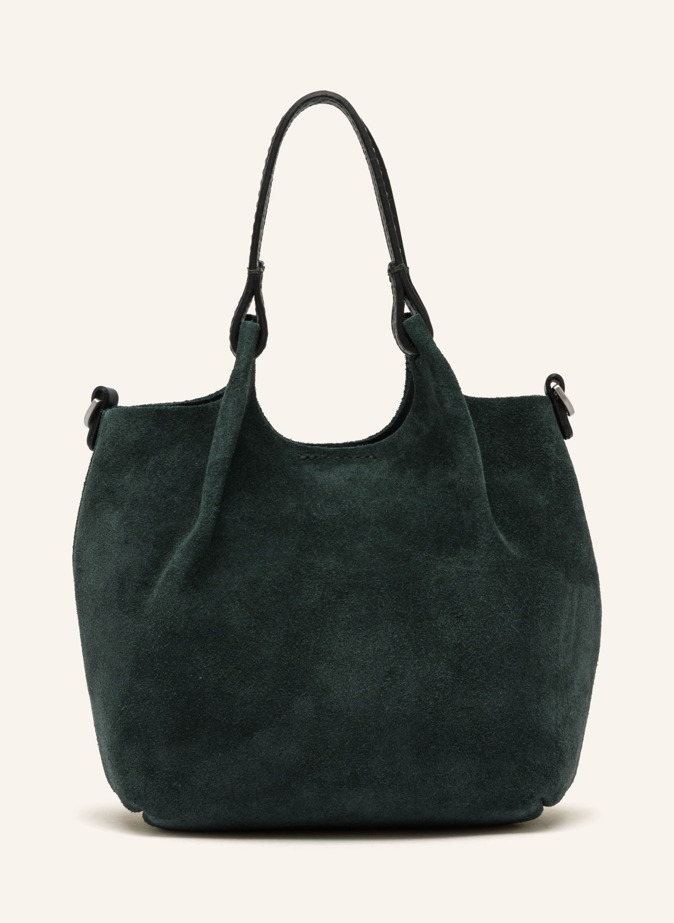 GIANNI CHIARINI Handtasche DUA M: DUNKELGRÜN / SILBER