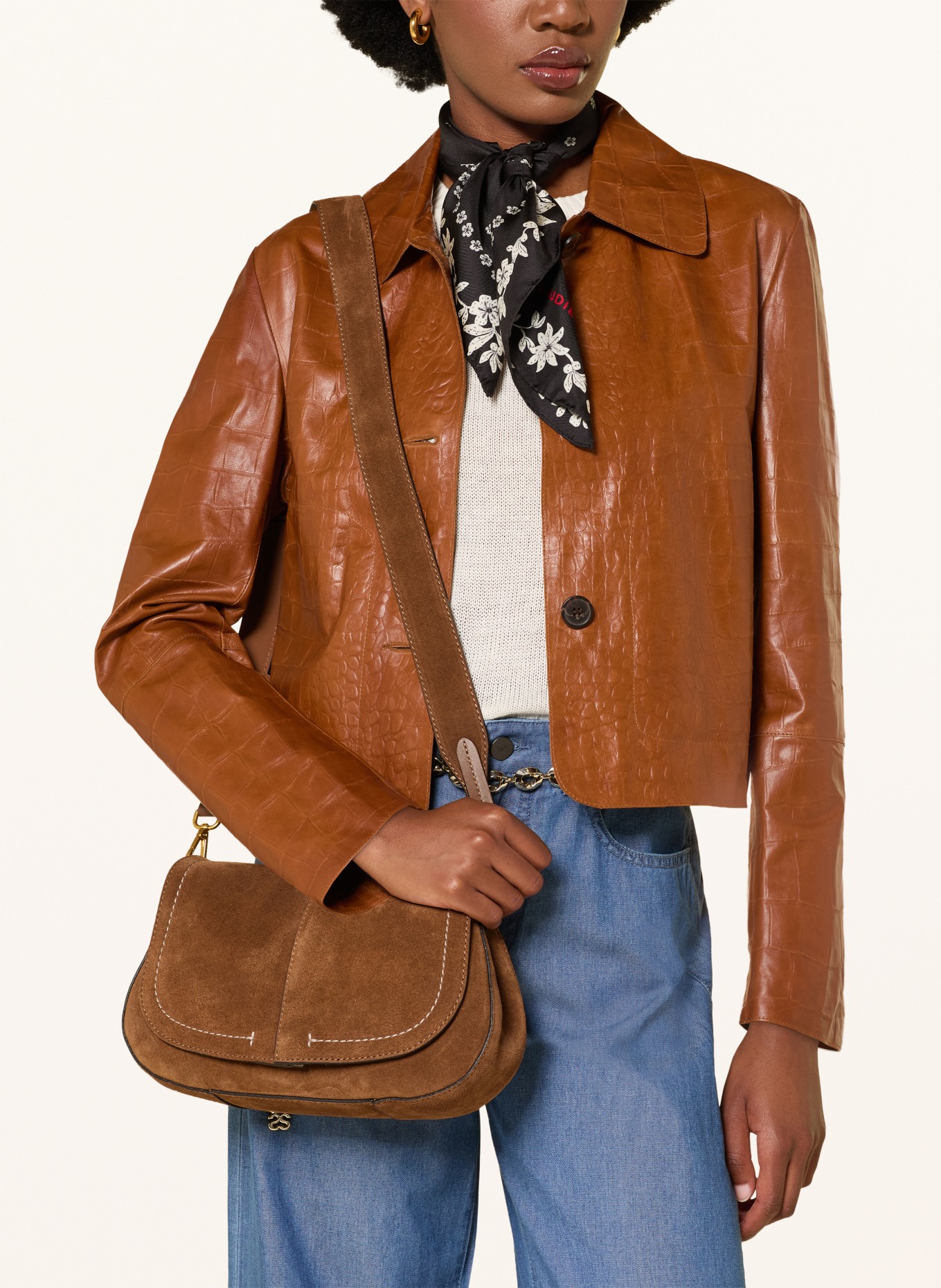 GIANNI CHIARINI HELENA Handbag: BROWN / GOLD