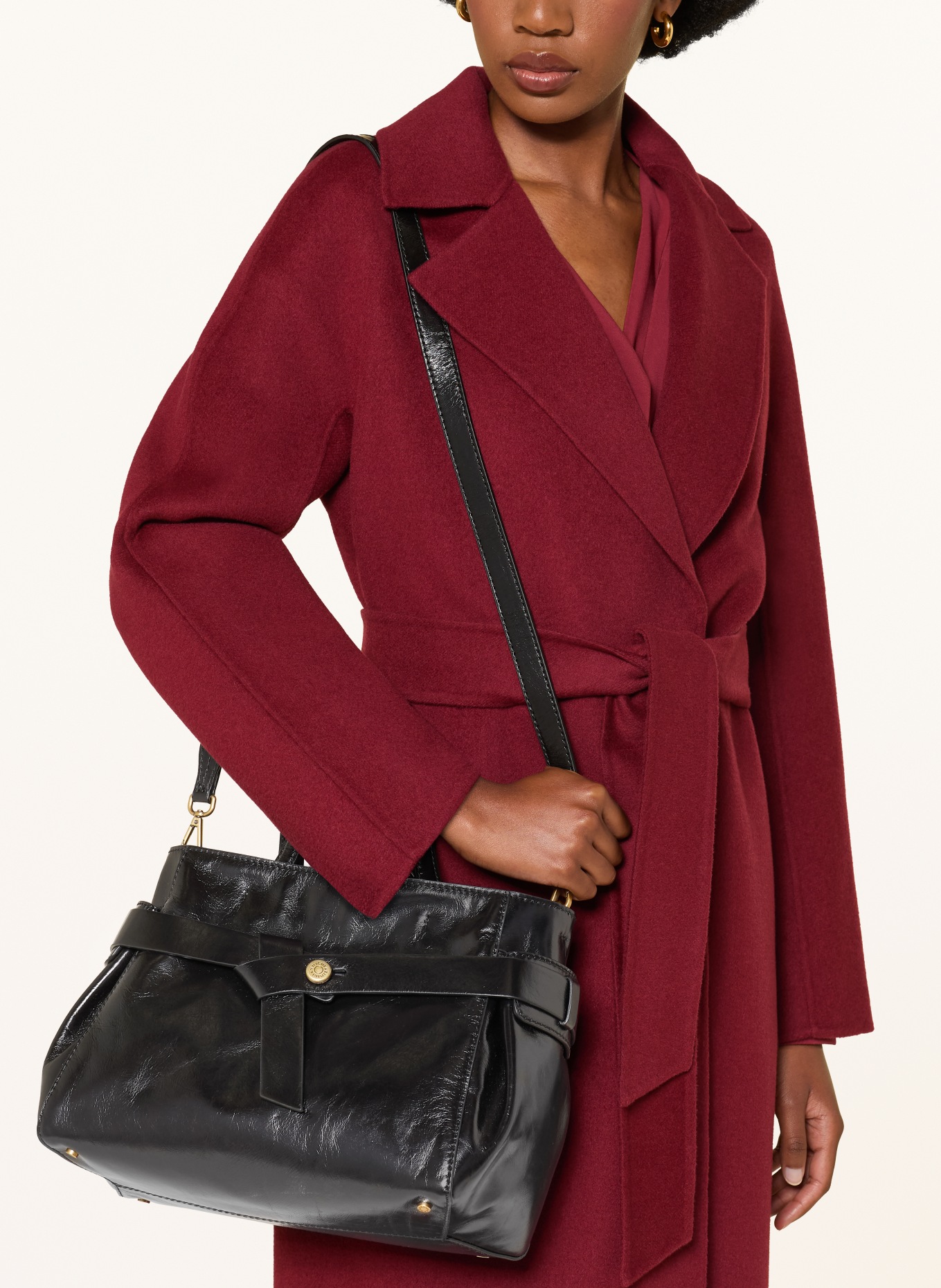 GIANNI CHIARINI MIRANDA Handbag: BLACK / GOLD