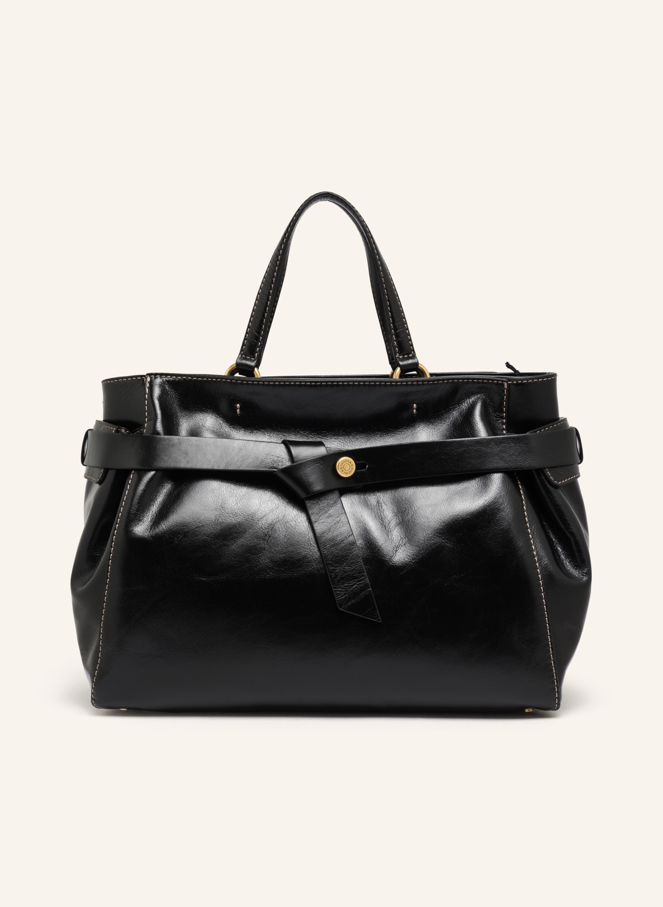 GIANNI CHIARINI Handtas MIRANDA: ZWART / GOUD