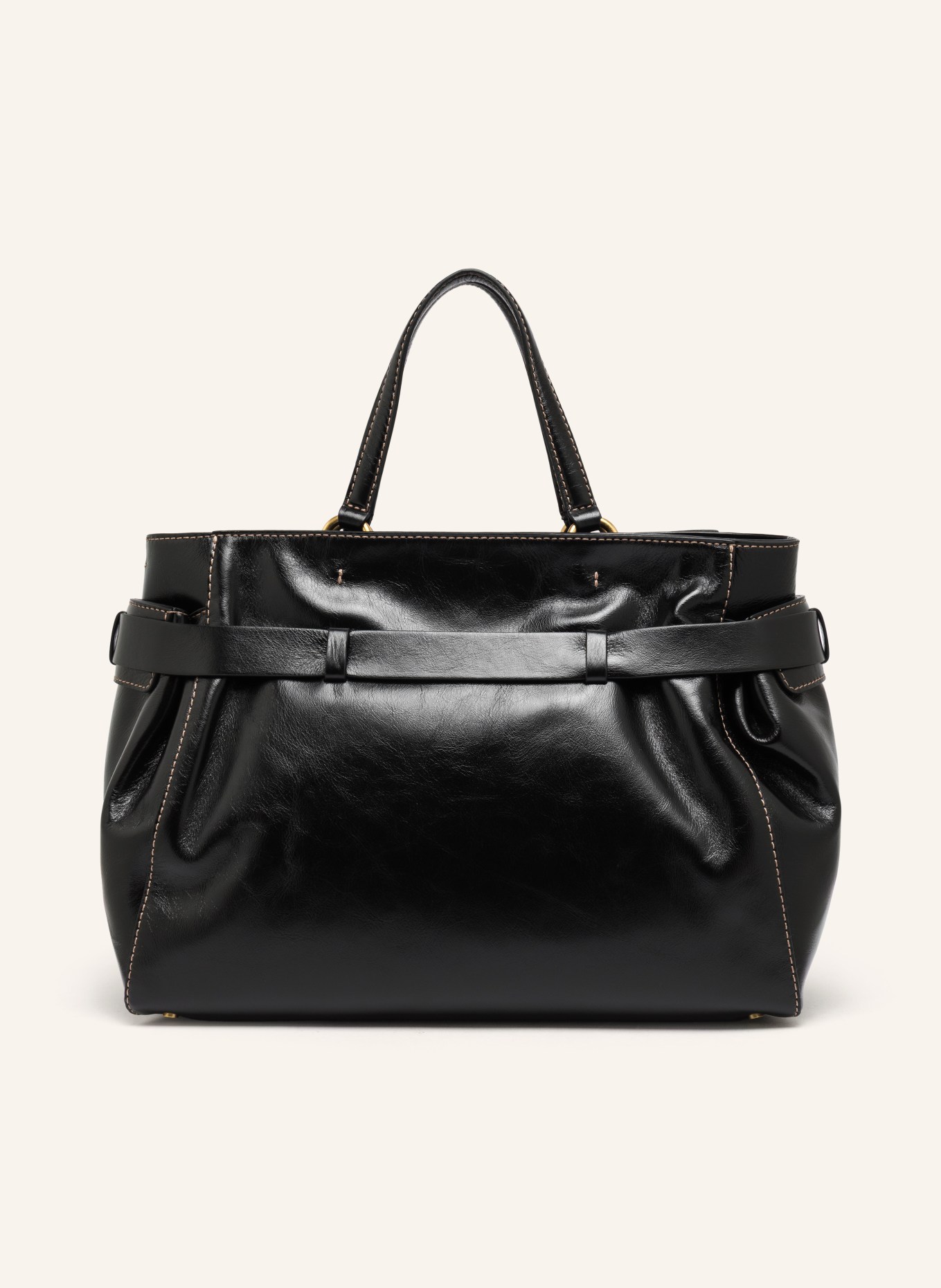 GIANNI CHIARINI Handtas MIRANDA: ZWART / GOUD
