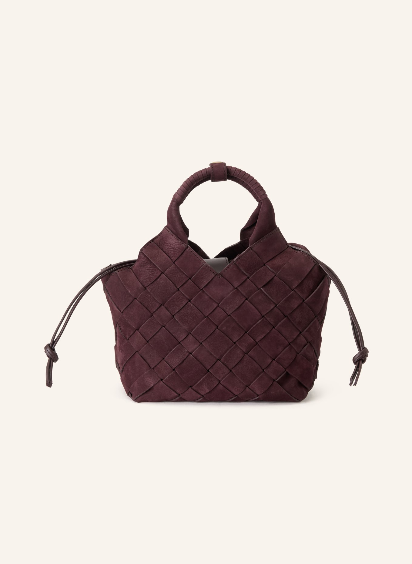 CALA JADE Sac à main MISU avec pochette: ROUGE FONCÉ / OR
